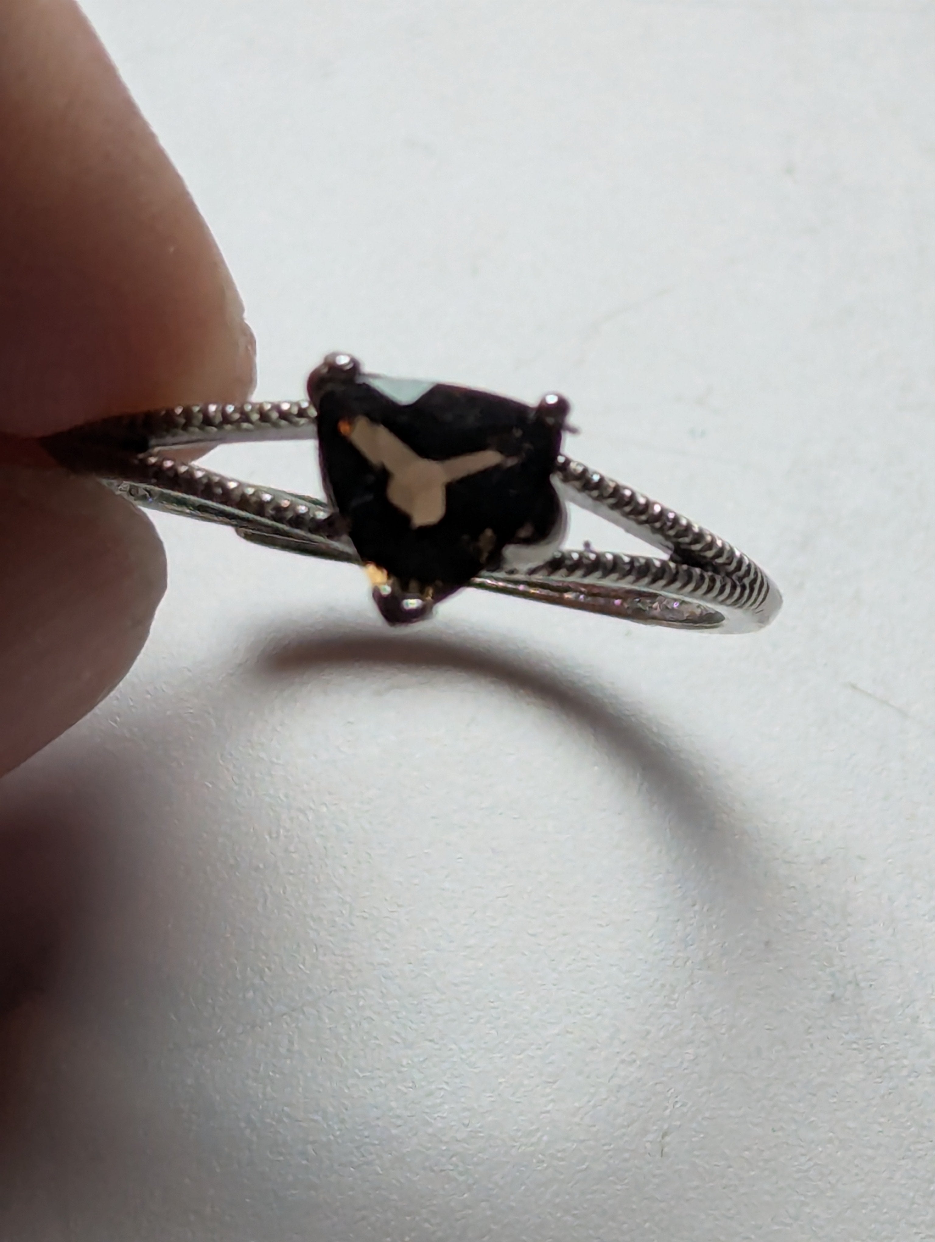 Dark smokey quartz with carbon