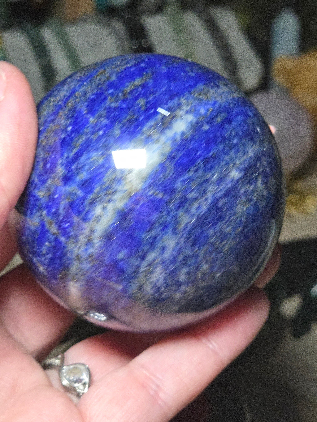 Amazing  high quality crystal  Lapis Lazuli sphere