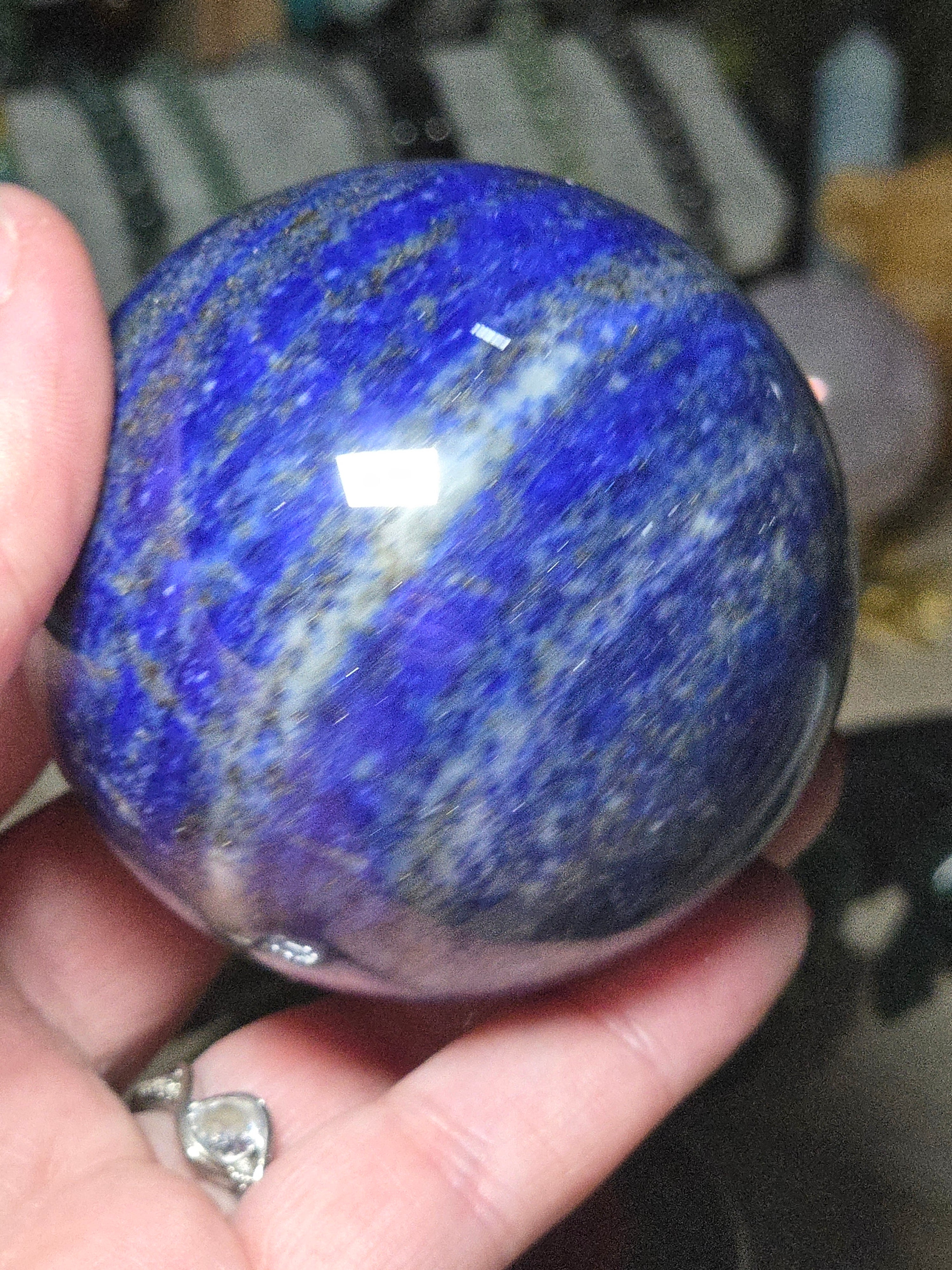 Amazing  high quality crystal  Lapis Lazuli sphere