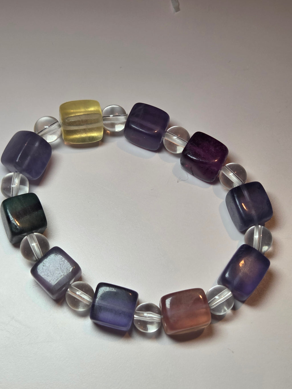 Flourite crystal bracelet
