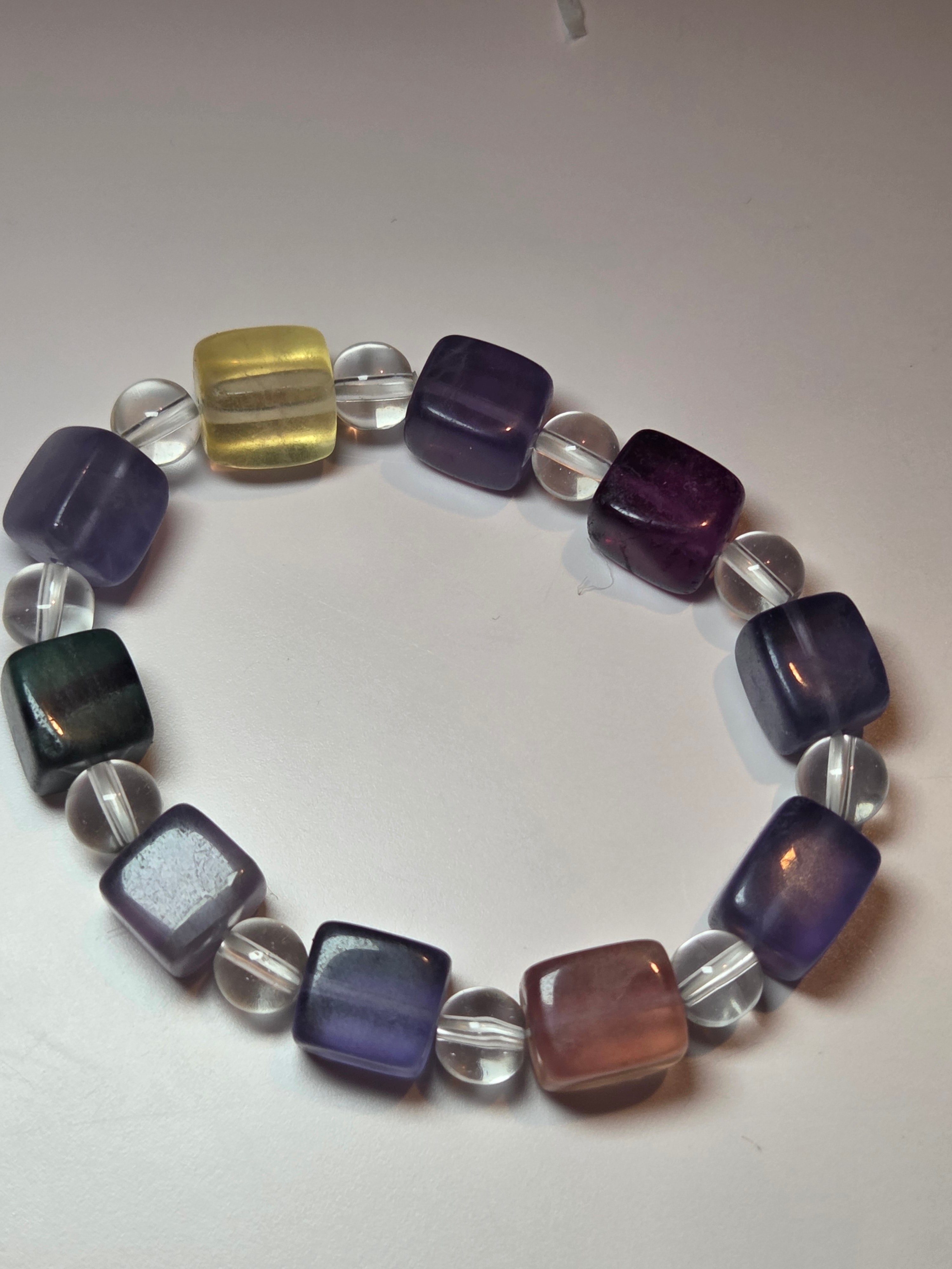 Flourite crystal bracelet