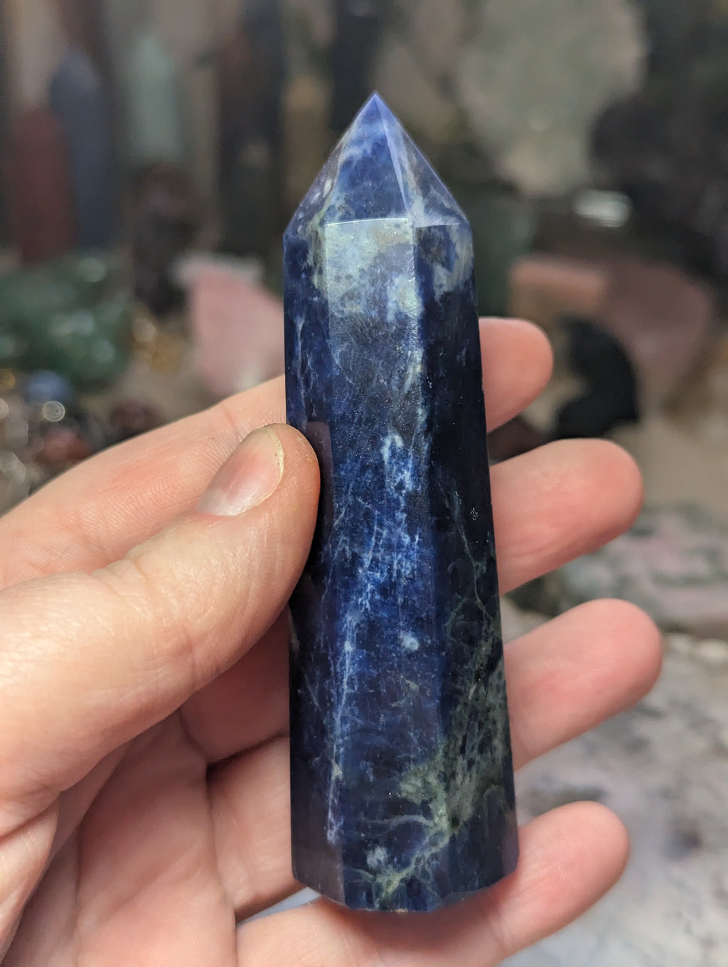Crystal sodalite crystal tower