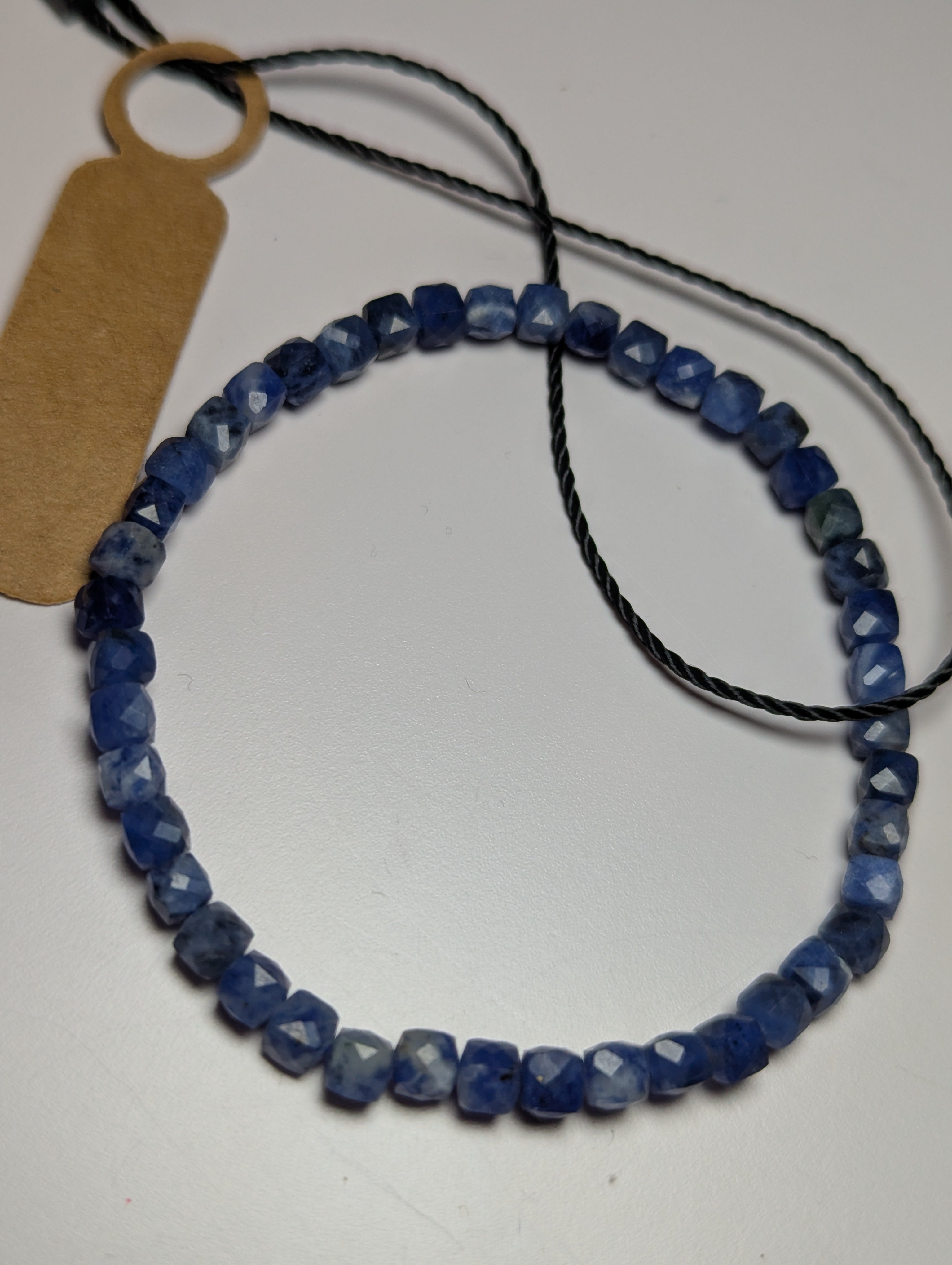 Sodalite crystal bracelet 4mm