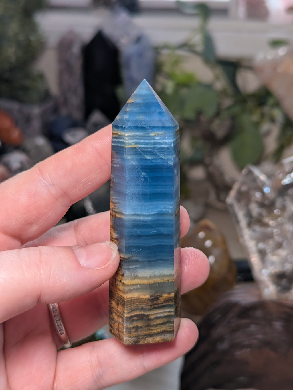 Blue onx crystal tower