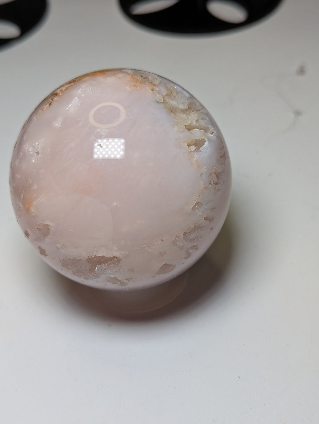Pink Amethyst crystal sphere