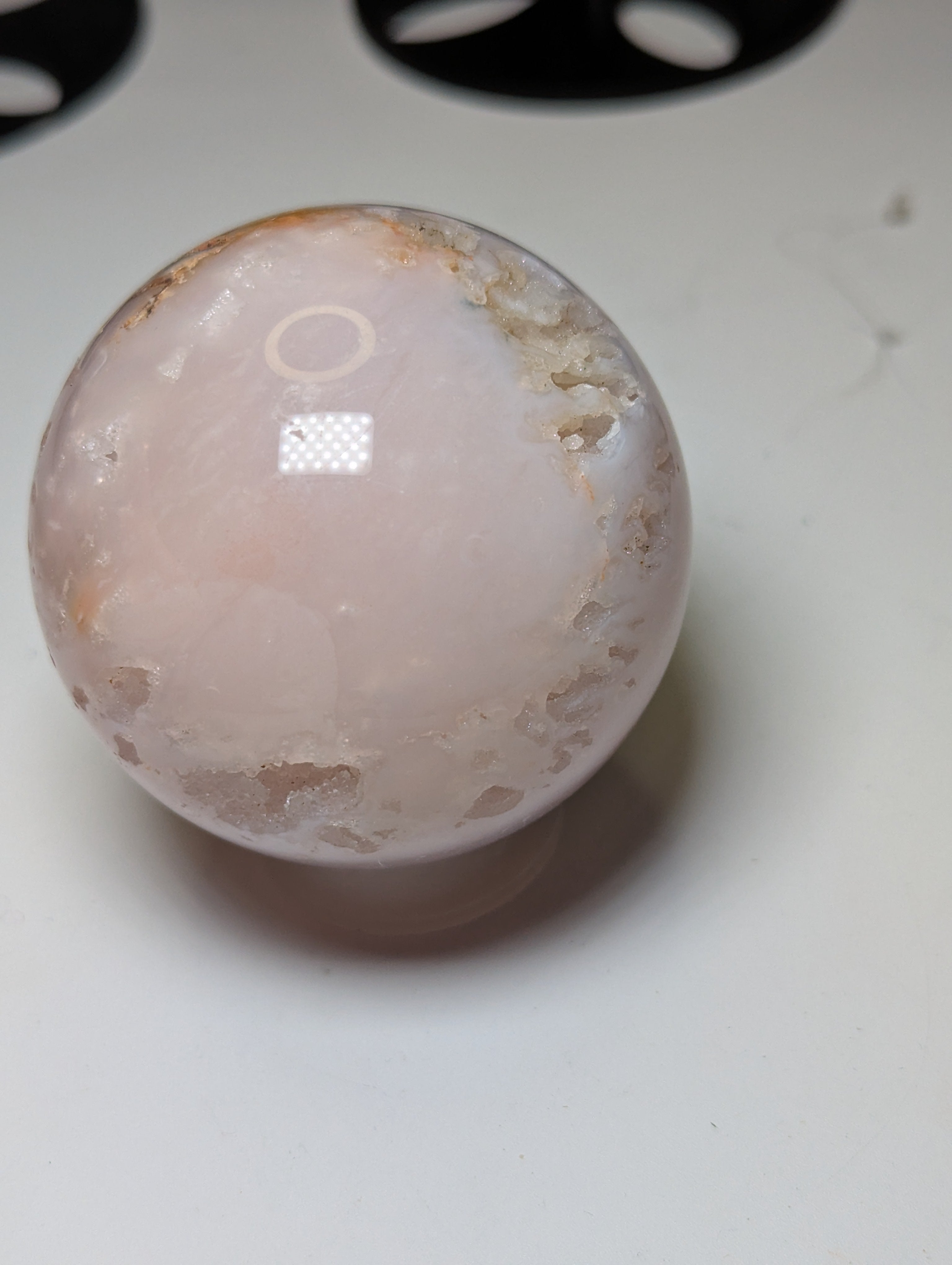 Pink Amethyst crystal sphere