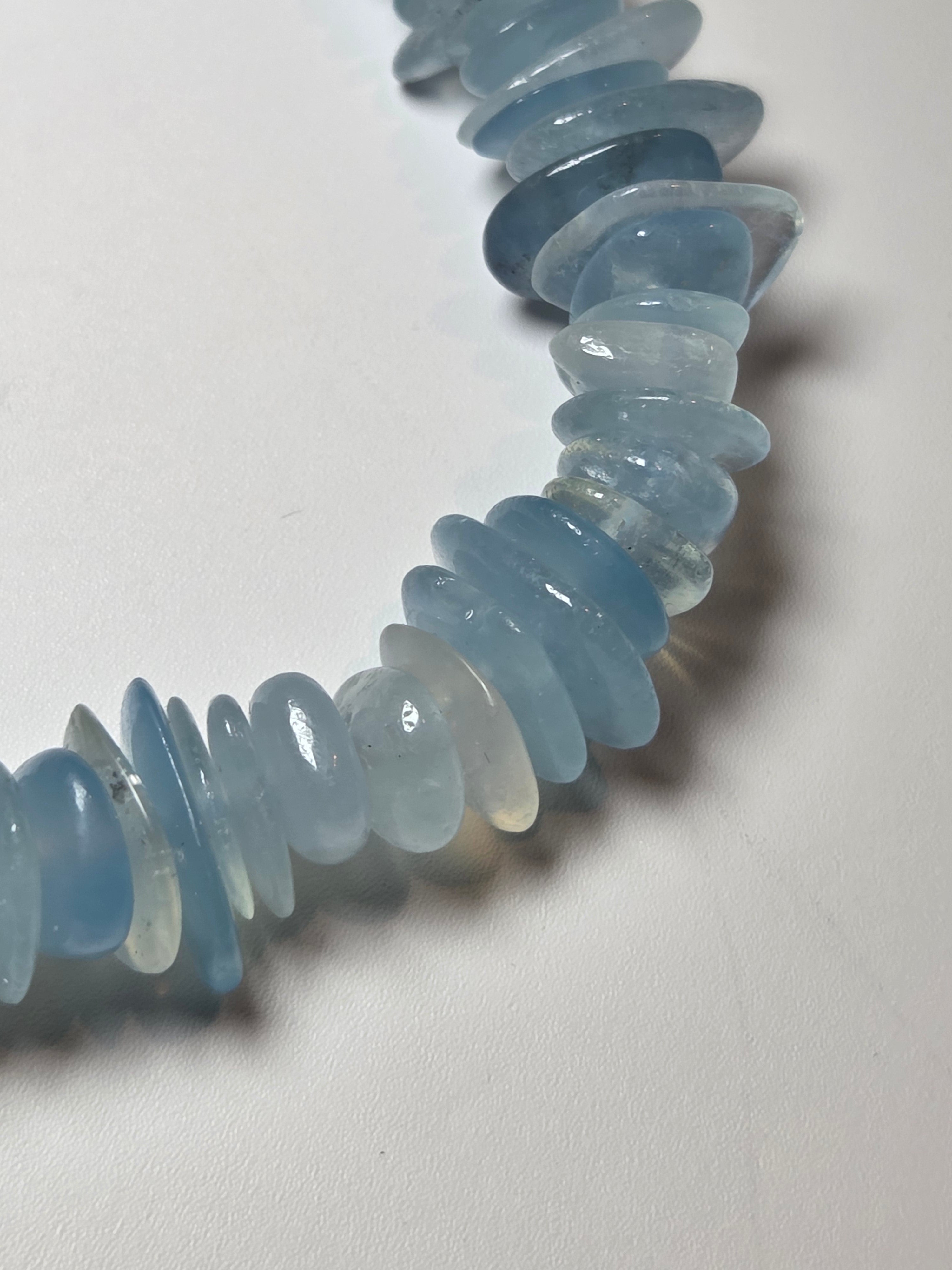 Aquamarine crystal bracelet
