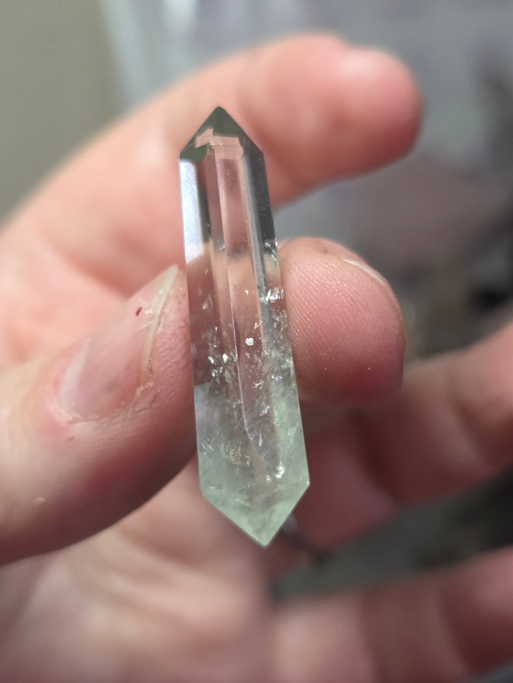 Prasiolite quartz crystal DT