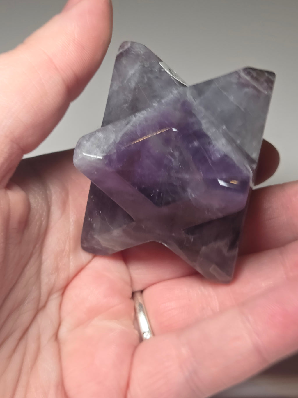 Dream Amethyst crystal merkaba
