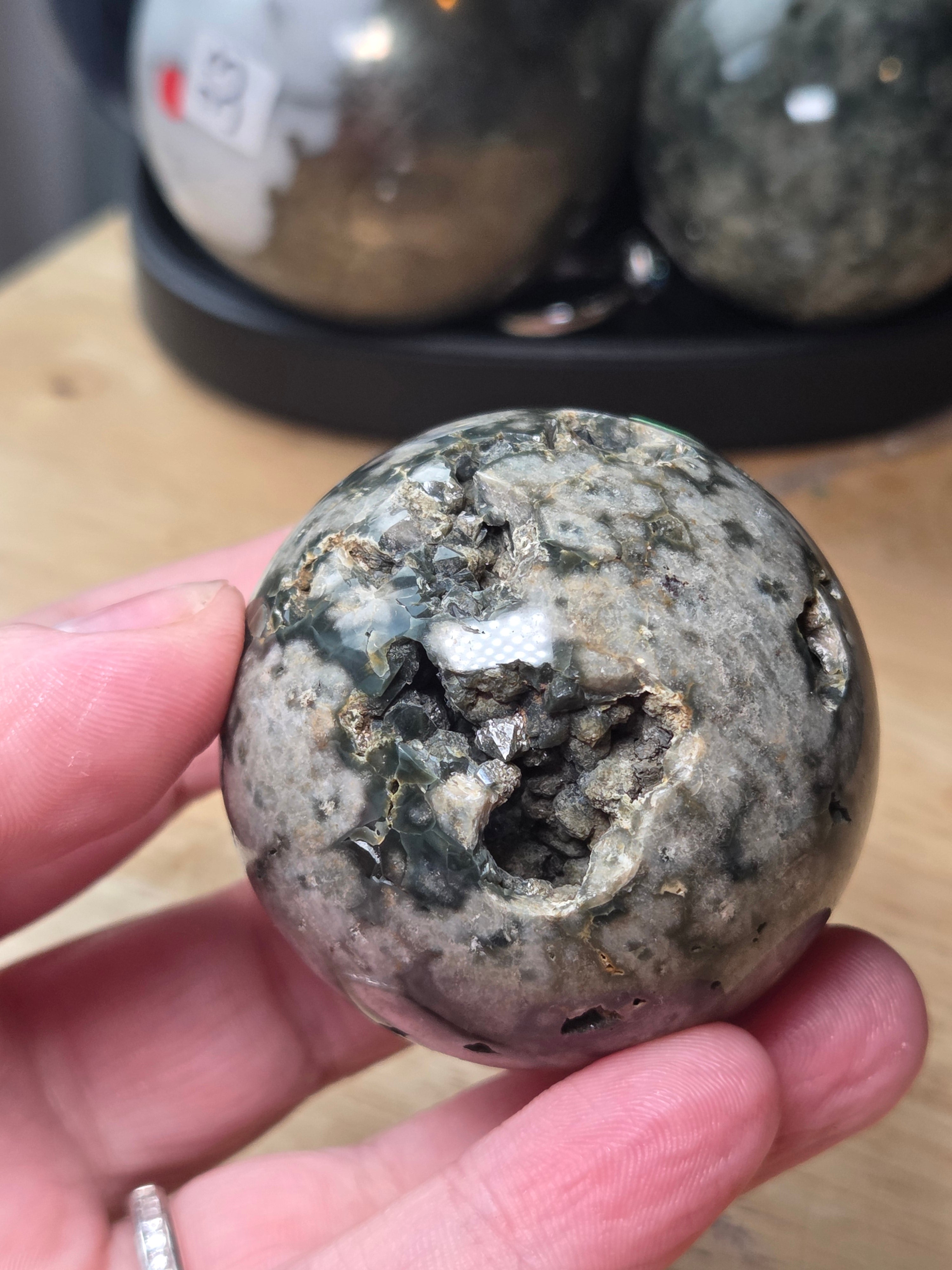 Ocean Jasper crystal sphere