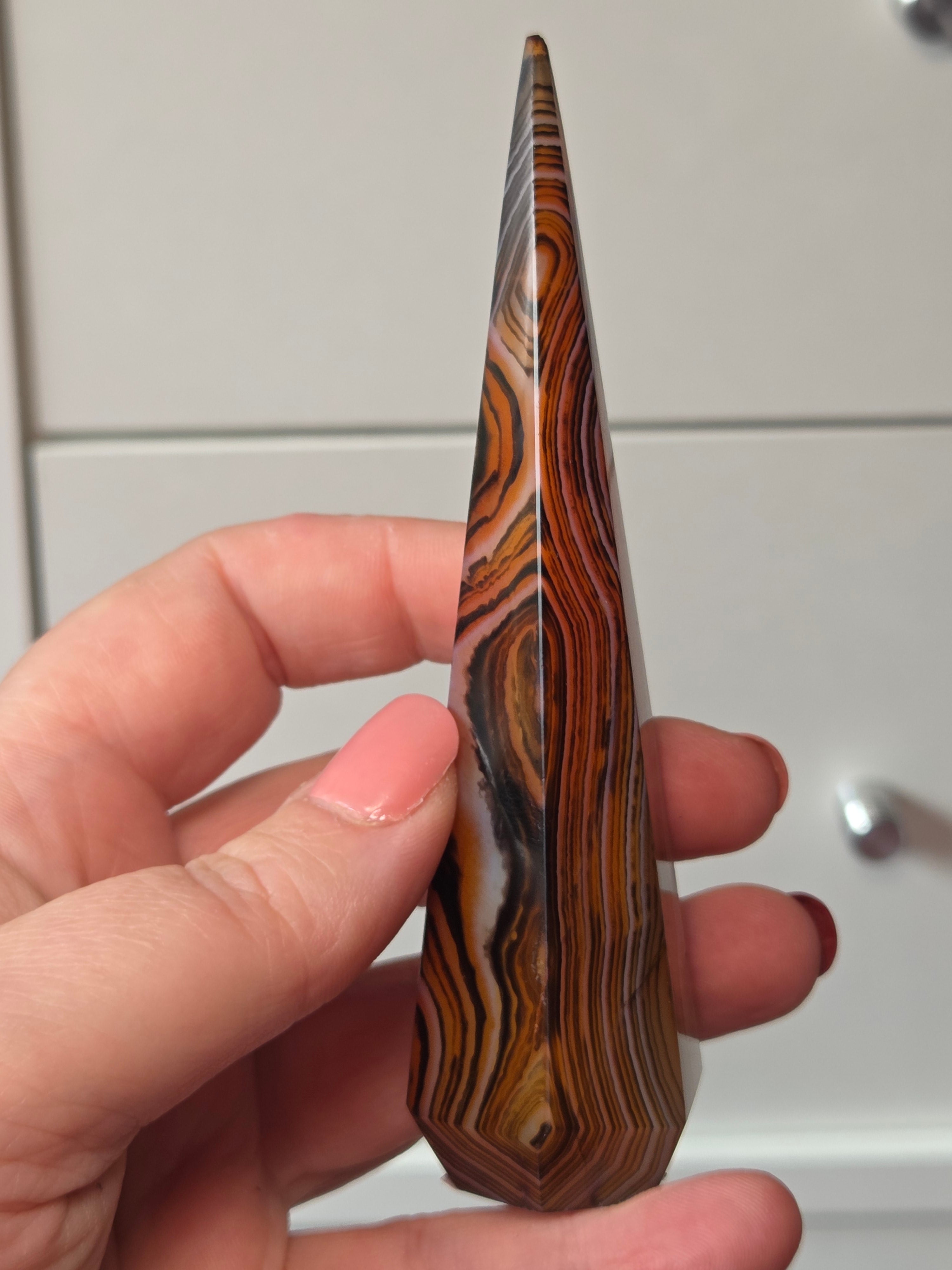 Sardonyx crystal diamond tower