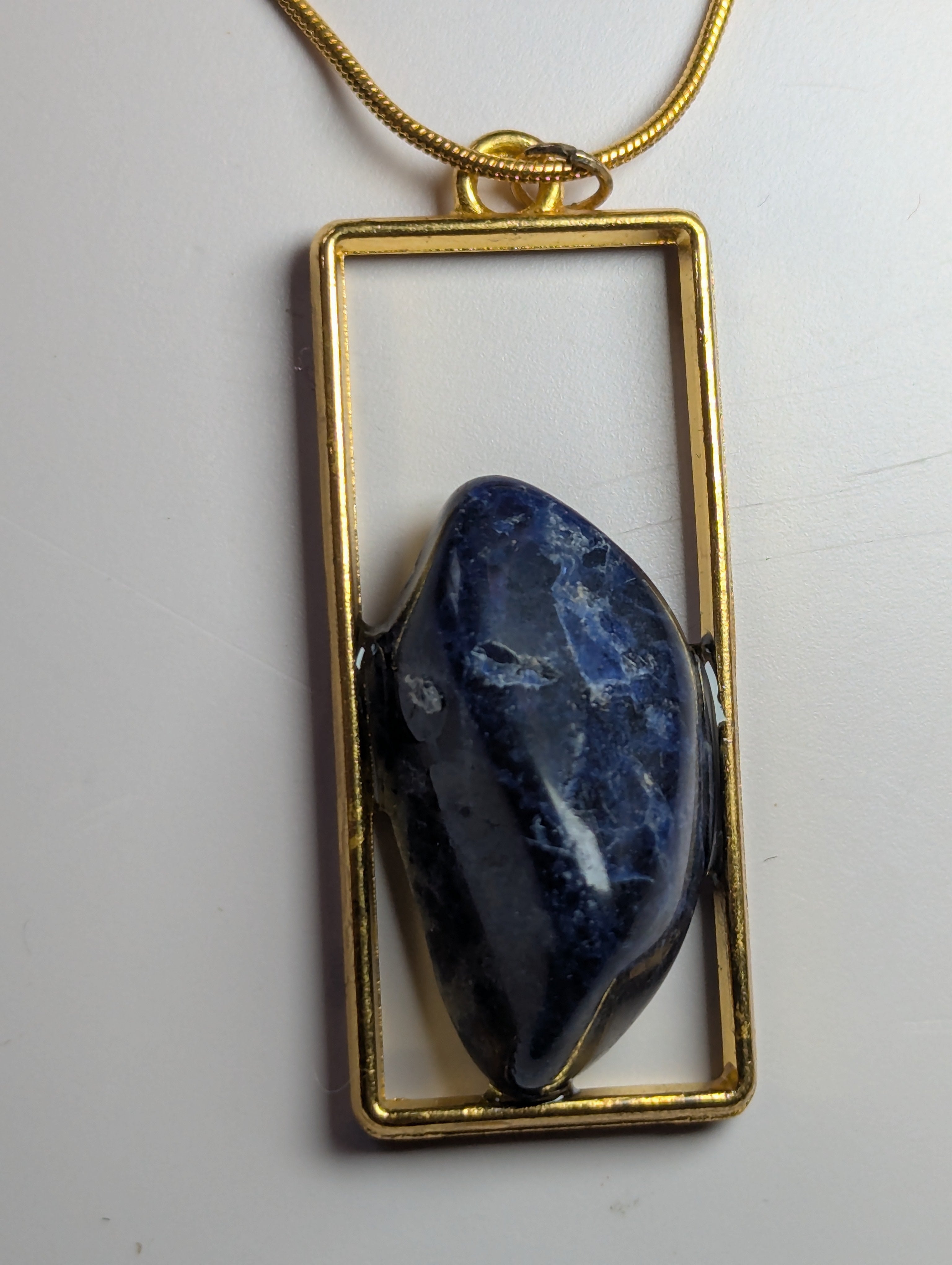 Sodalite crystal handmade necklace