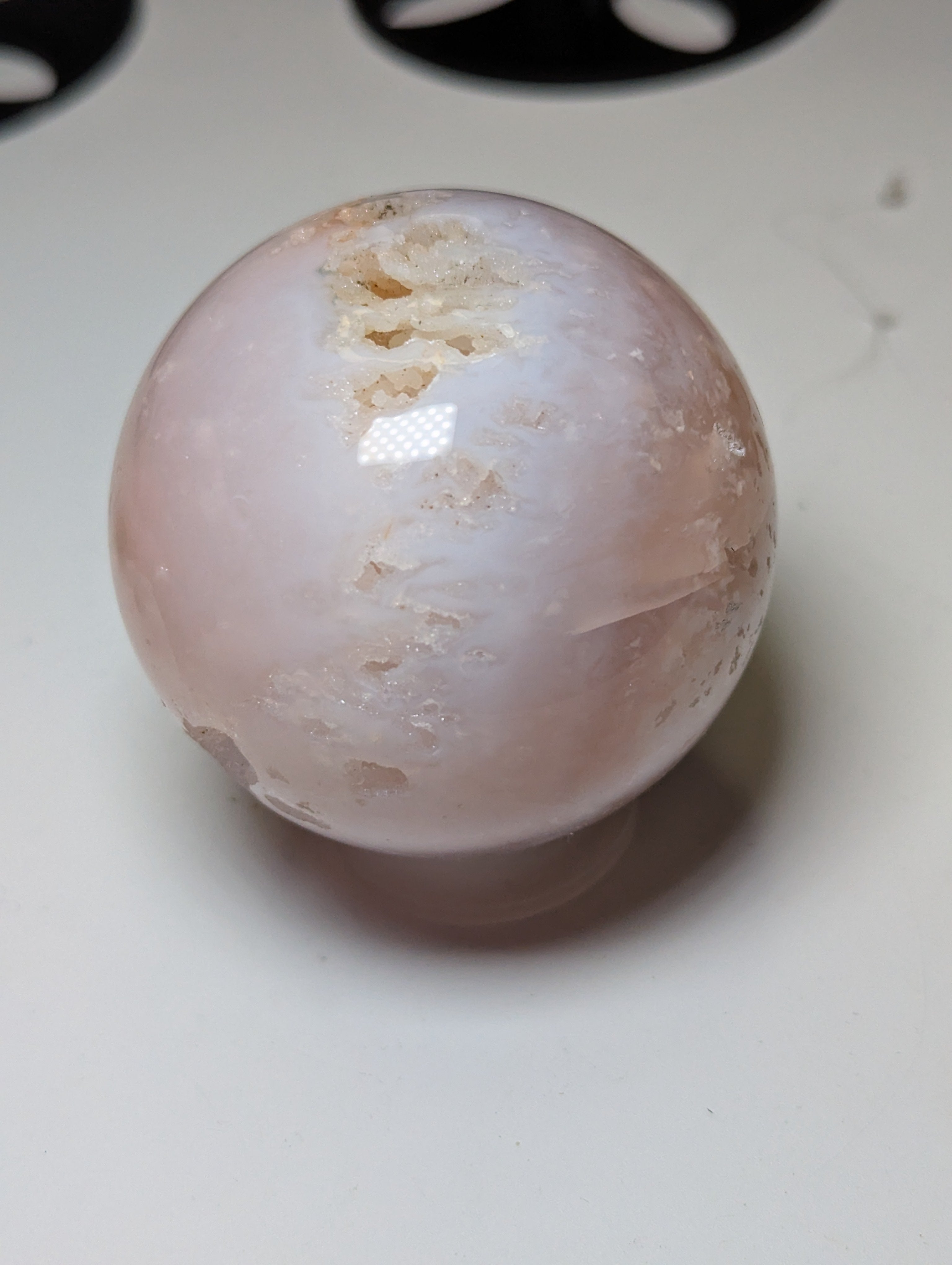 Pink Amethyst crystal sphere