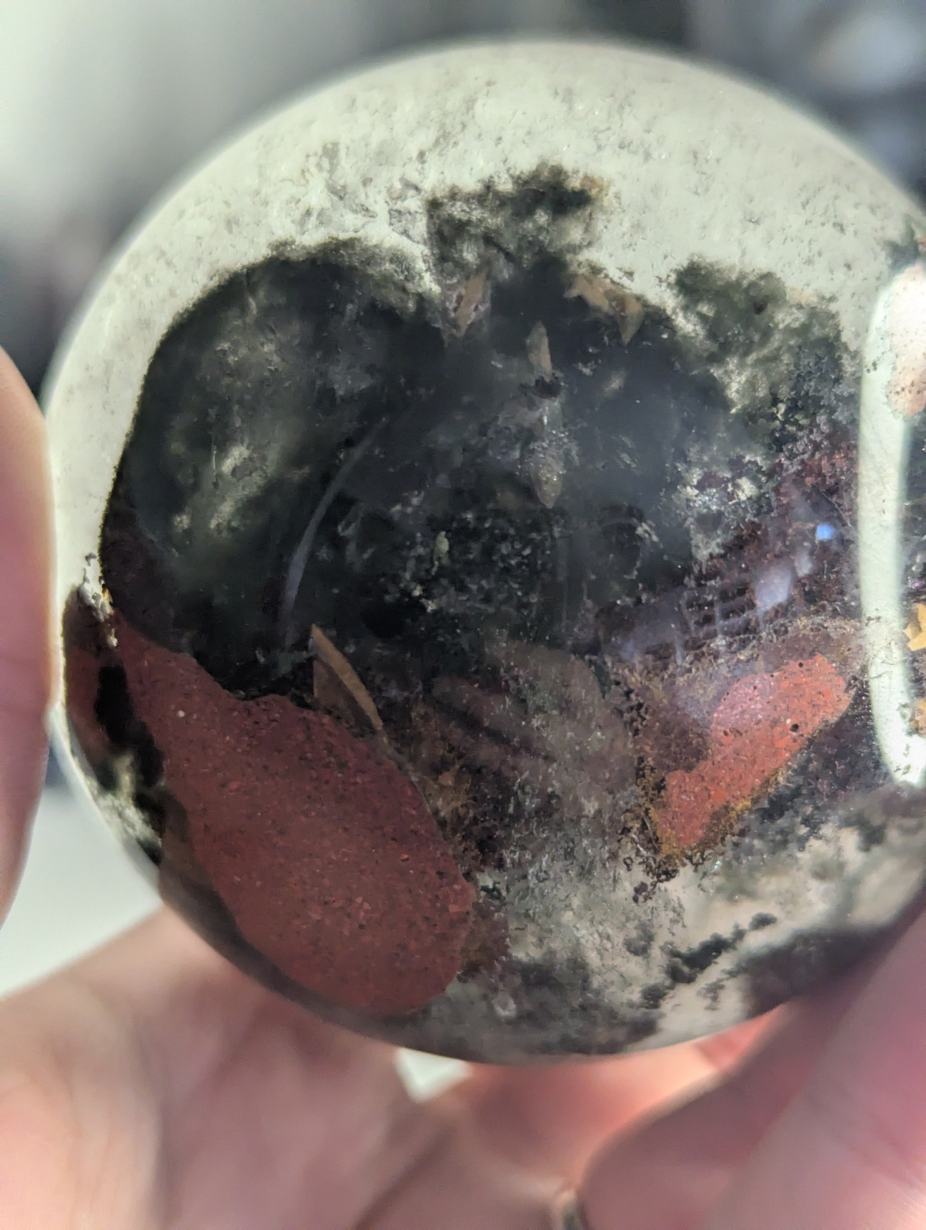 Amazing high Grade Garden quartz crystal sphere