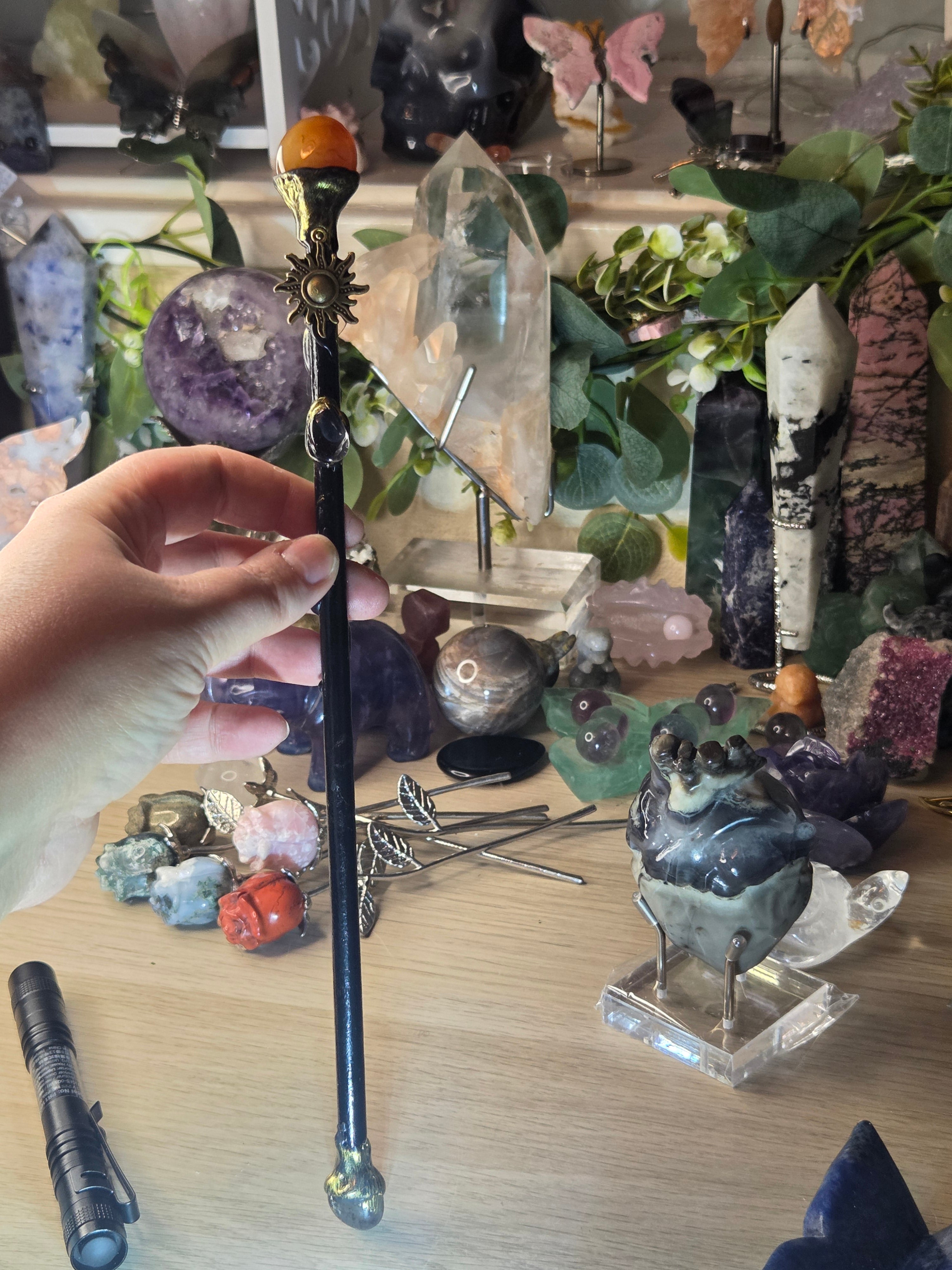Crystal wand
