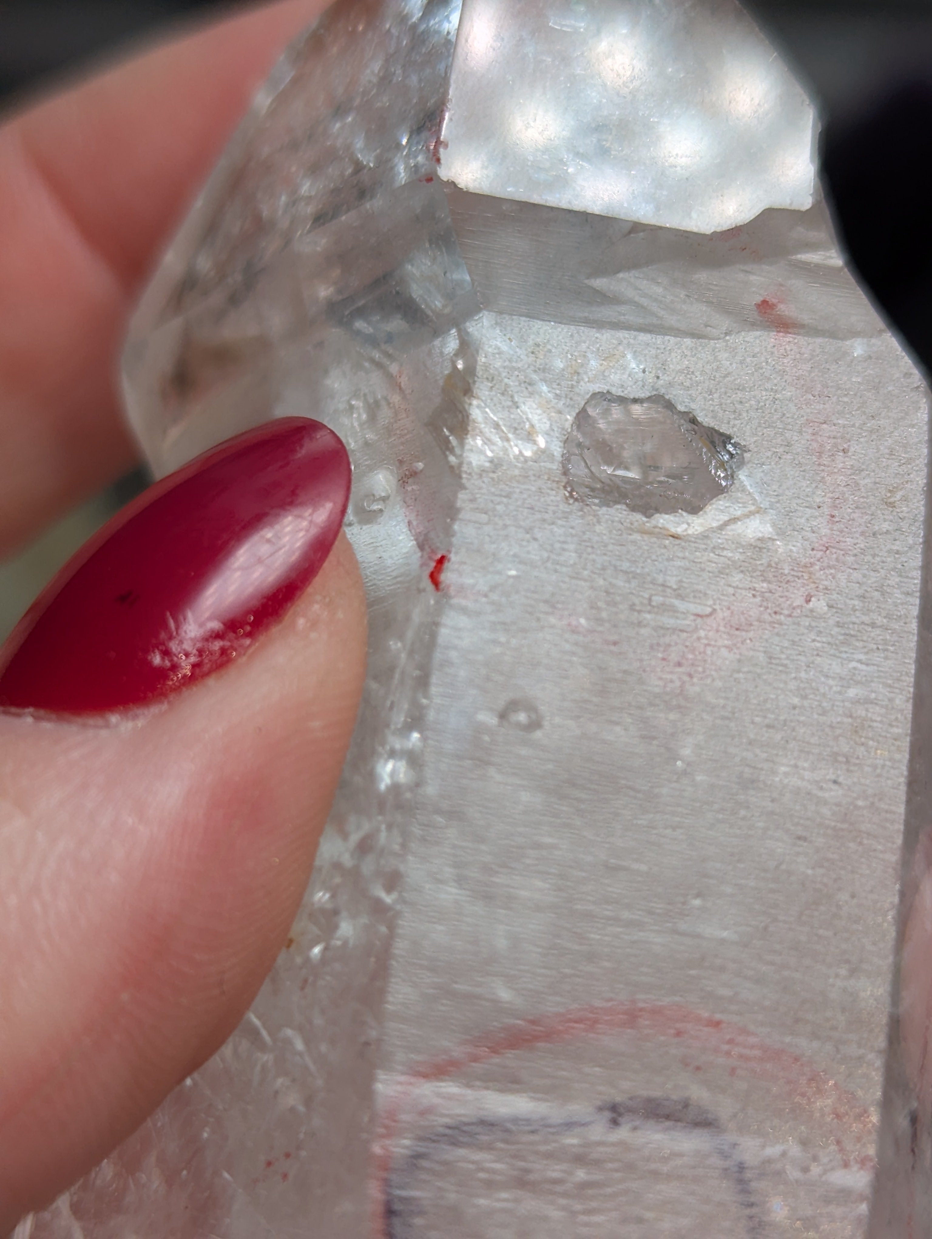 Large  enhydro crystal raw tower