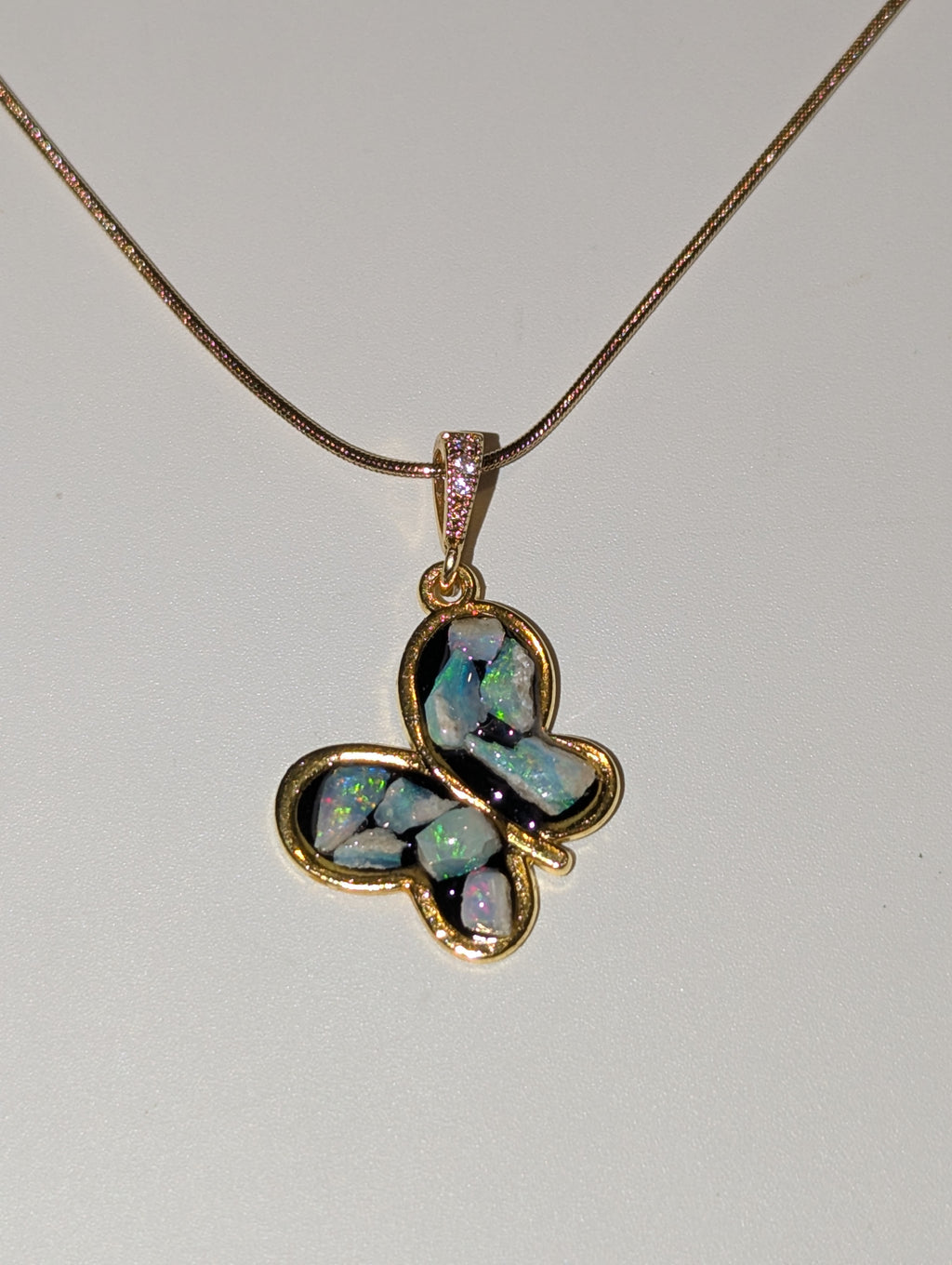 Australian opal handmade necklace