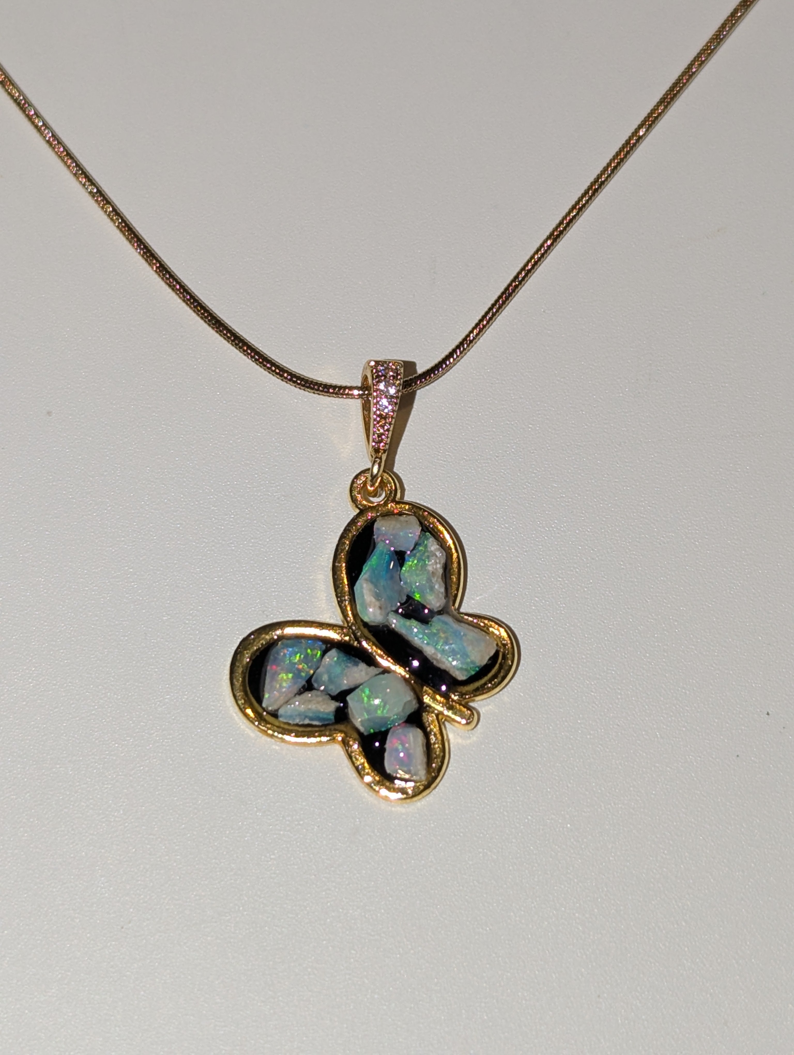 Australian opal handmade necklace