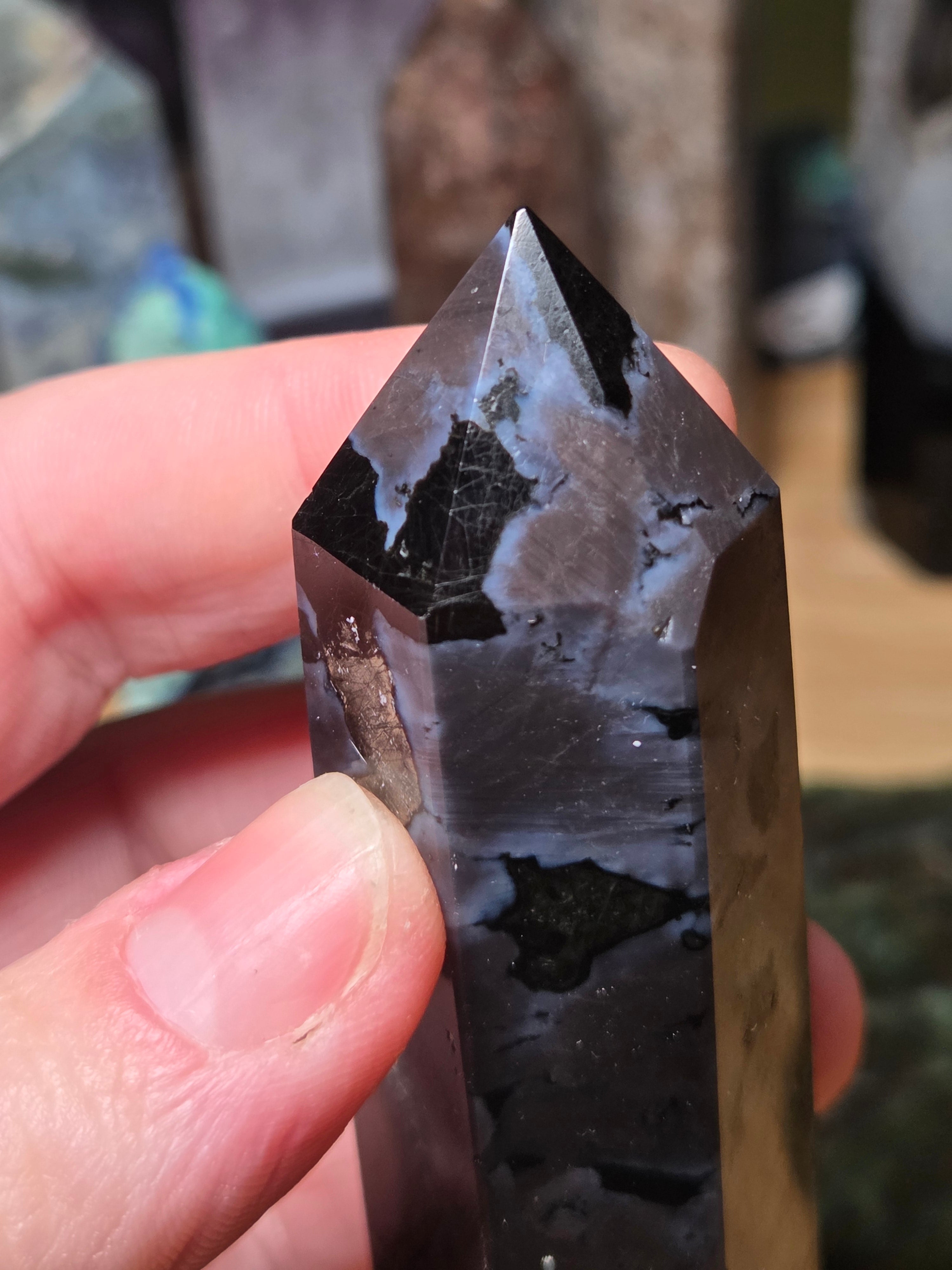 Ingabro Gabbro crystal tower carving