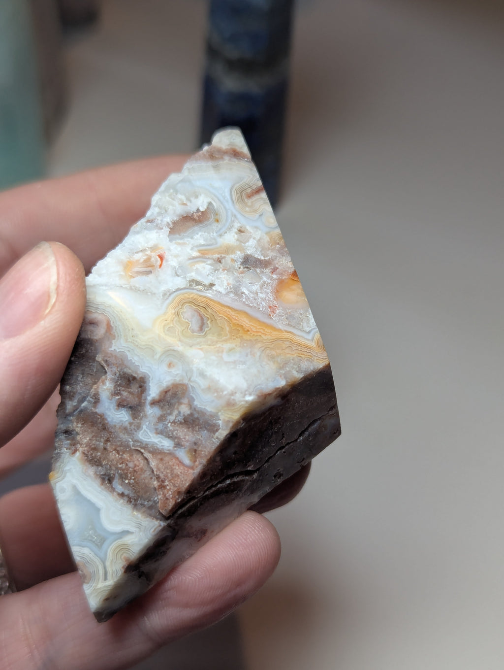 Mexican crazy lace agate crystal