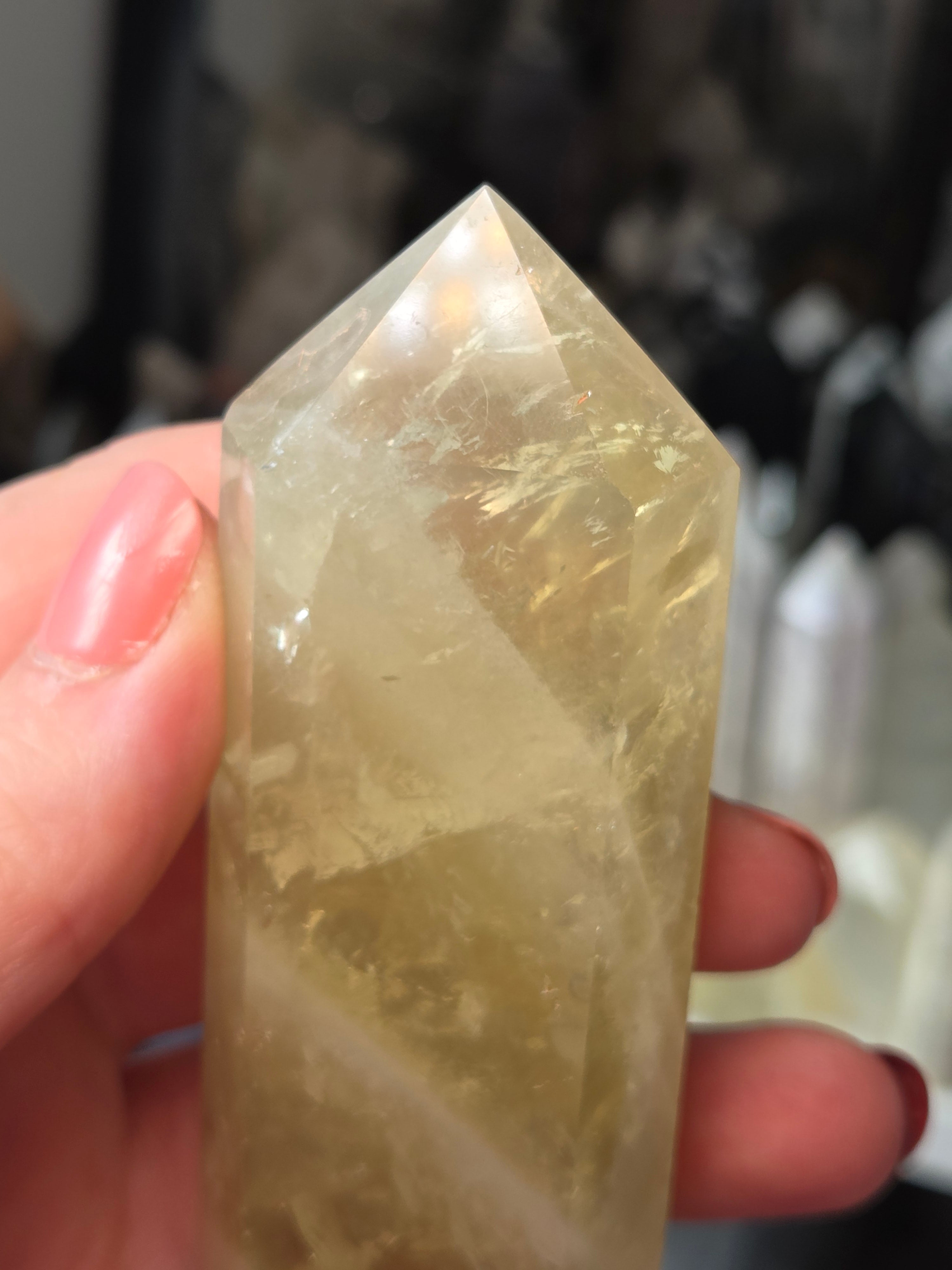 Citrine crystal tower