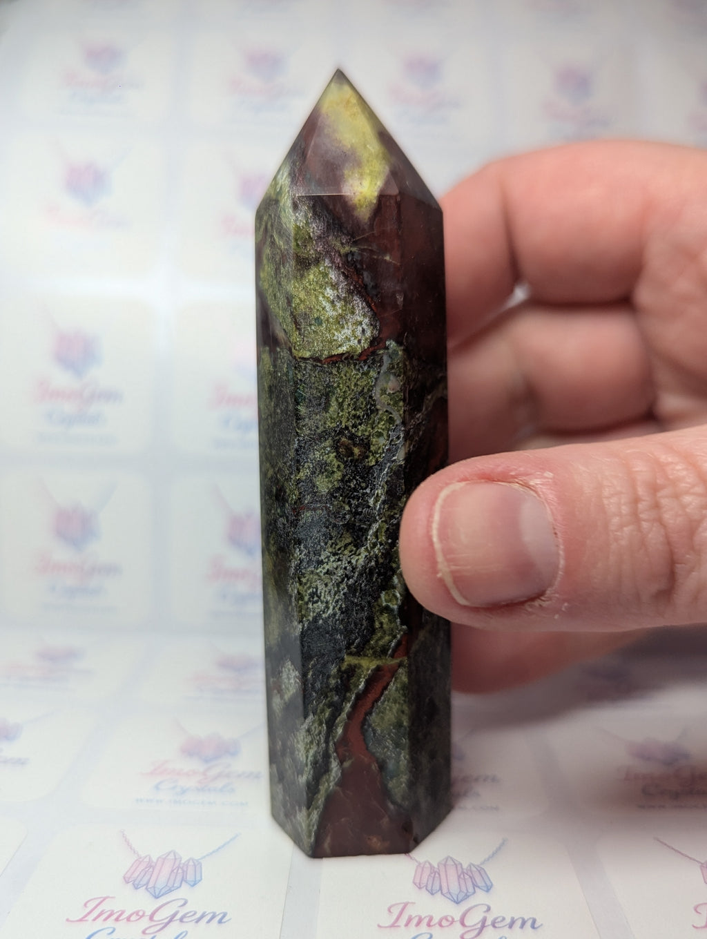 Dragon blood stone crystal tower