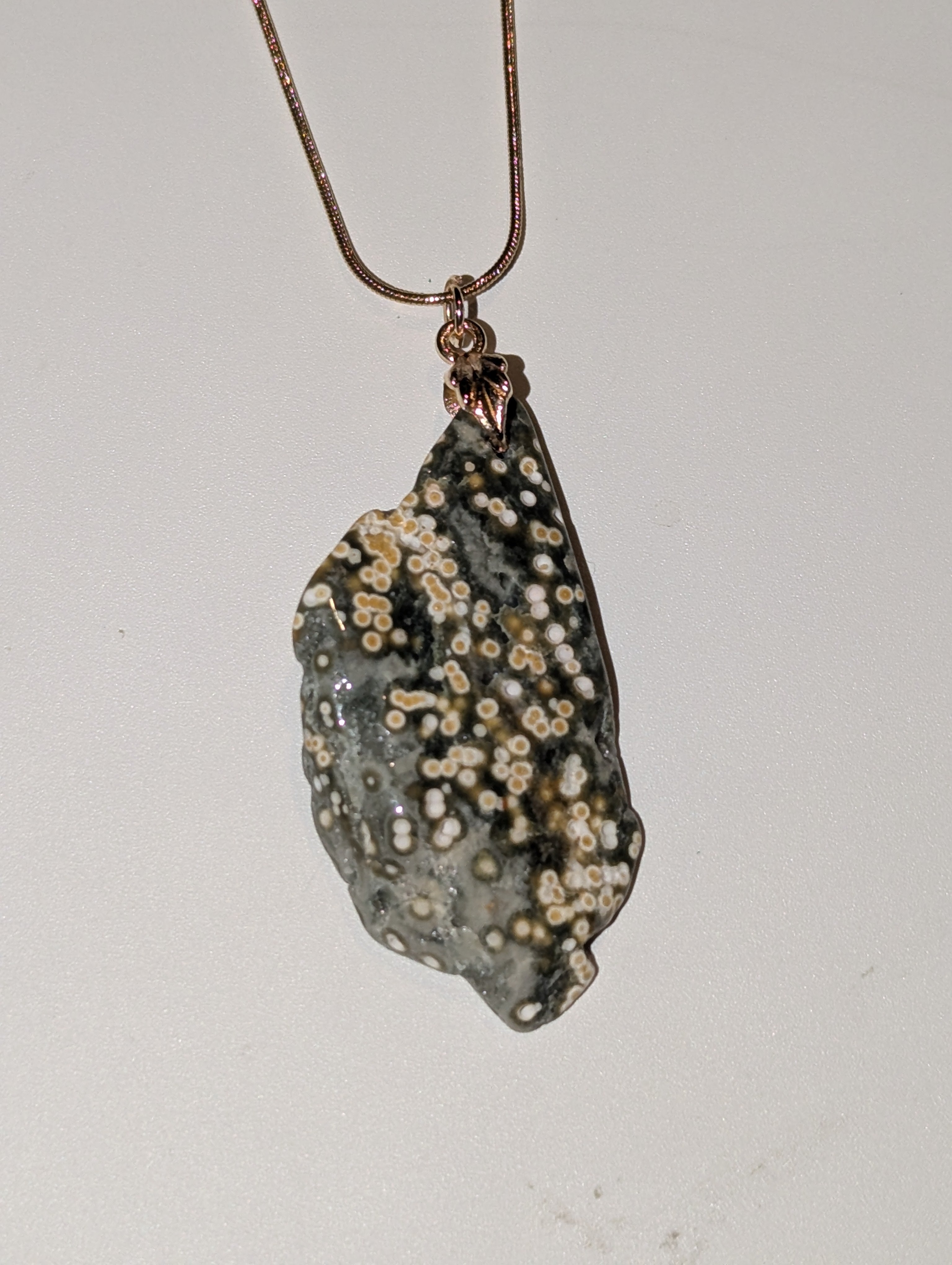 Ocean Jasper crystal handmade necklace