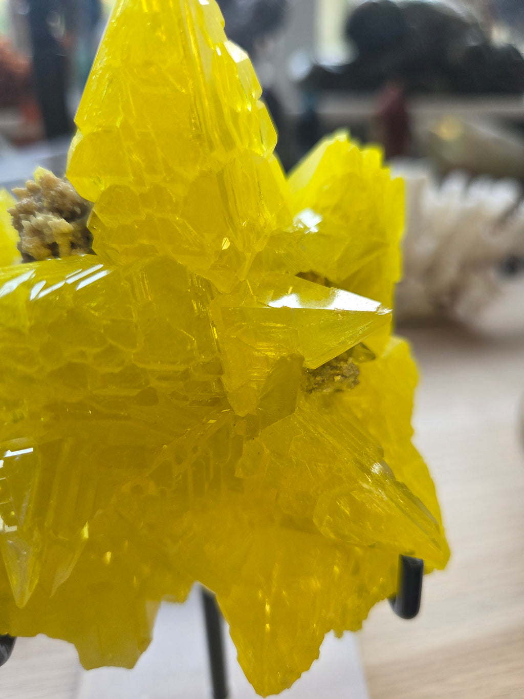 Rare Sulphur specimen with Stand