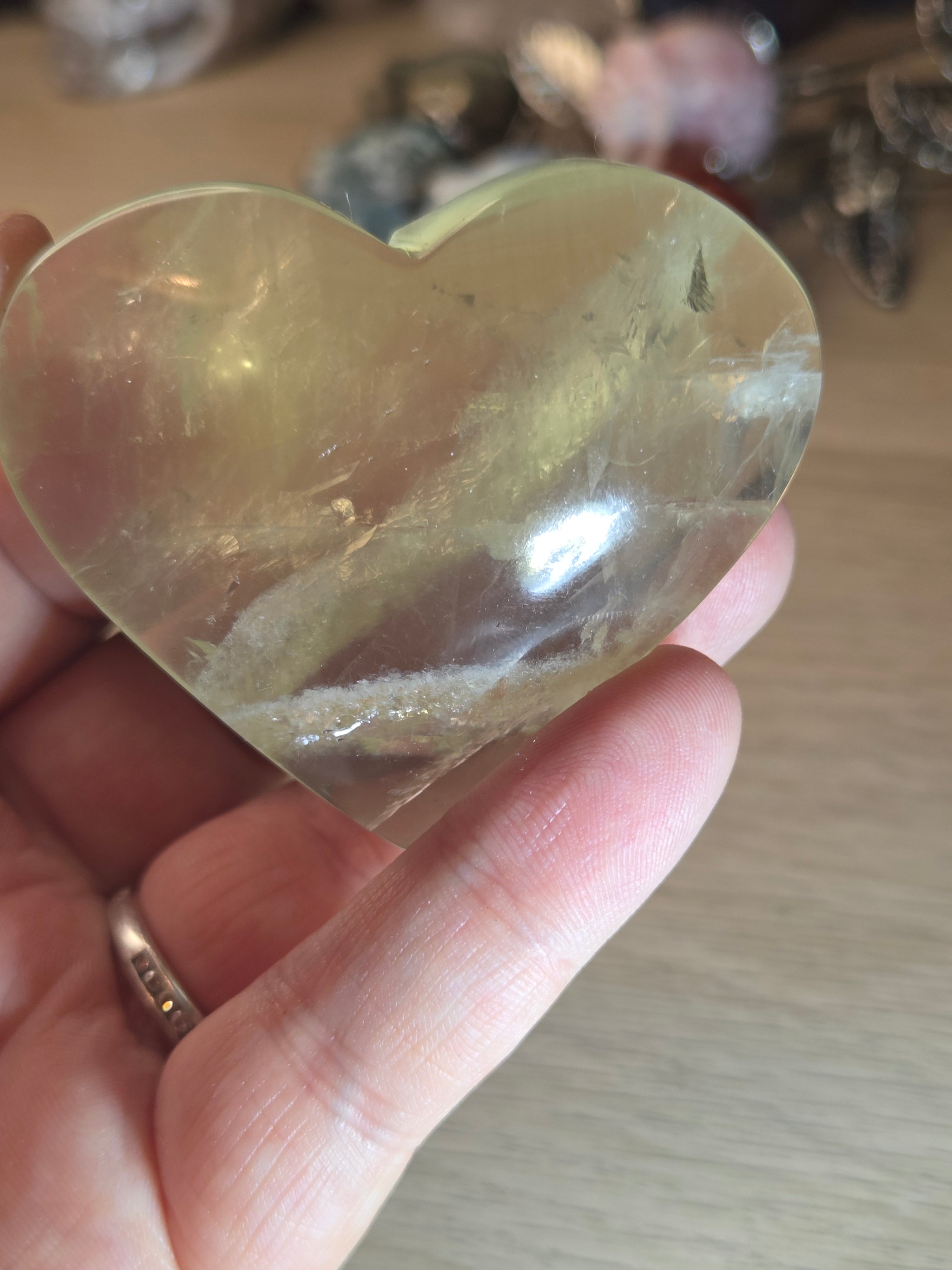 Natural Citrine crystal Heart
