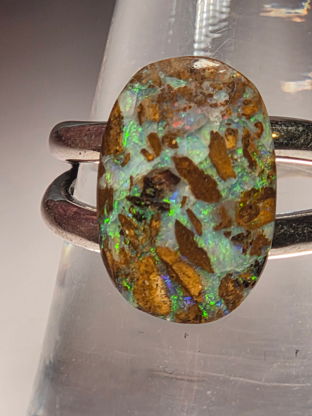 S925 Australian opal crystal matrix from Queensland Australia