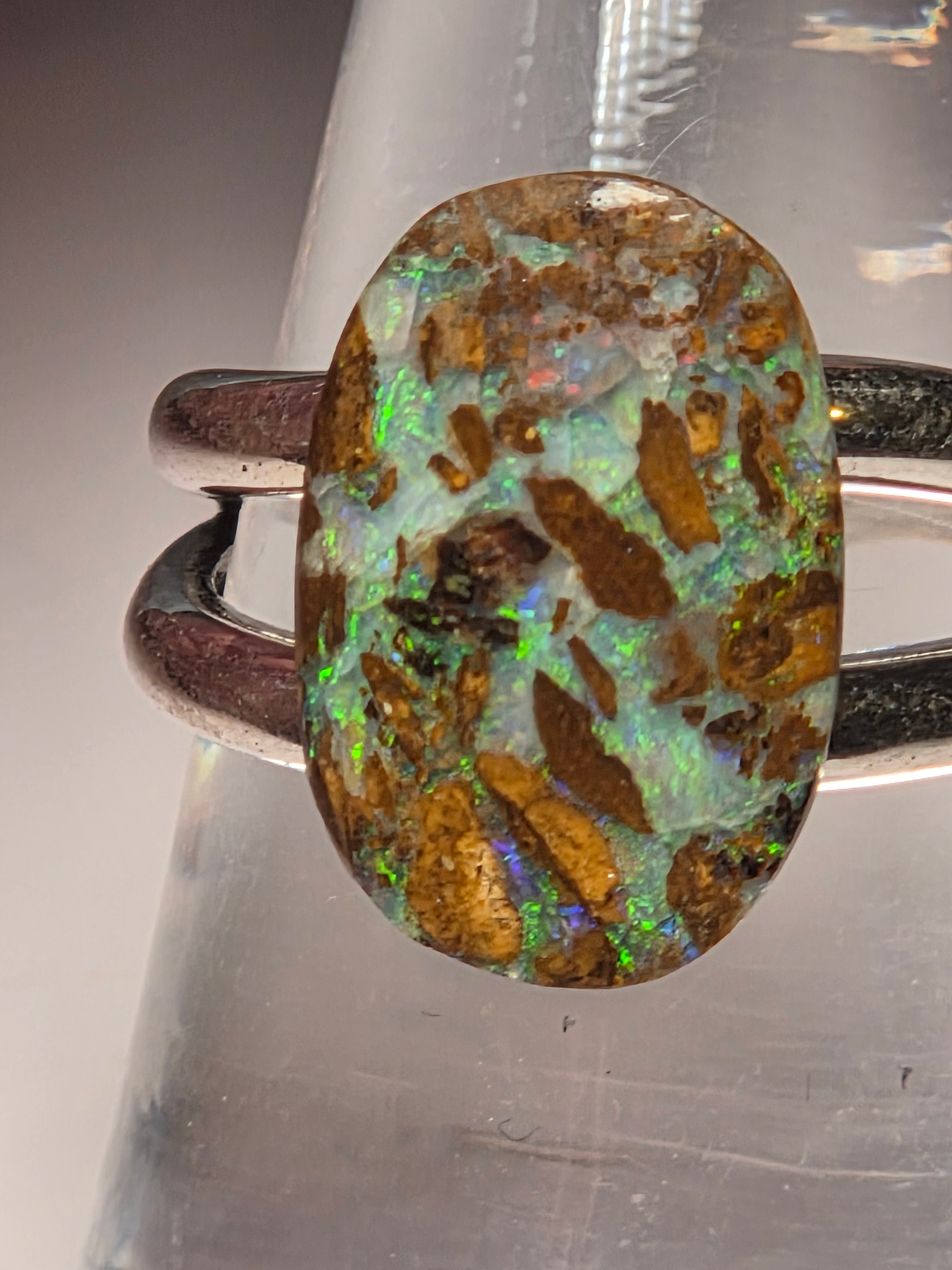 S925 Australian opal crystal matrix from Queensland Australia