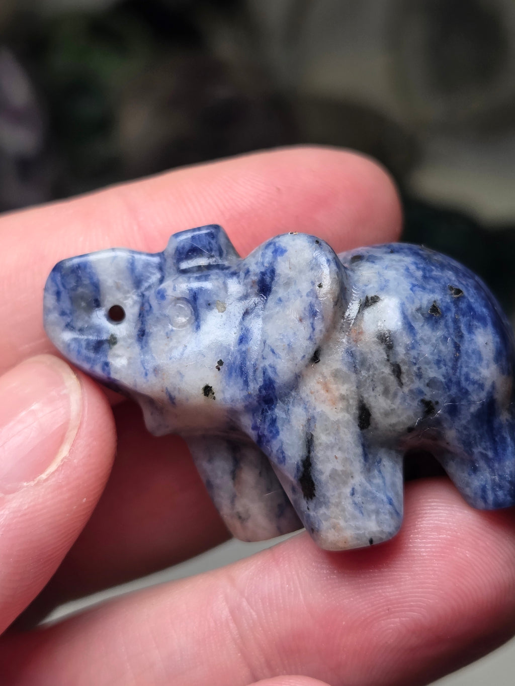 Crystal Elephant carving