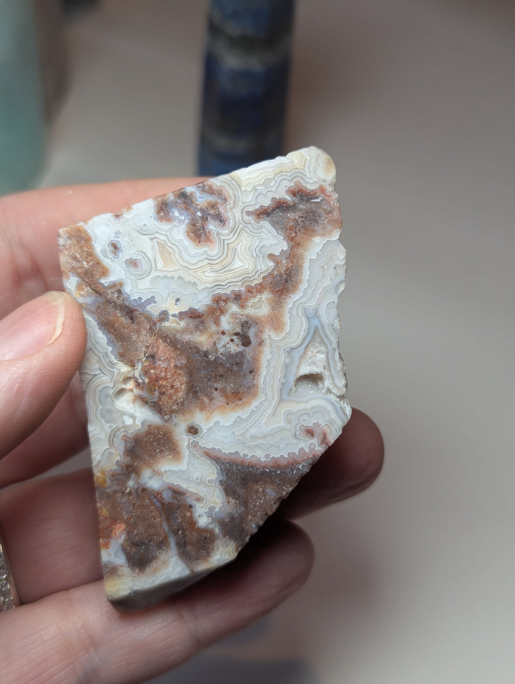 Mexican crazy lace agate crystal