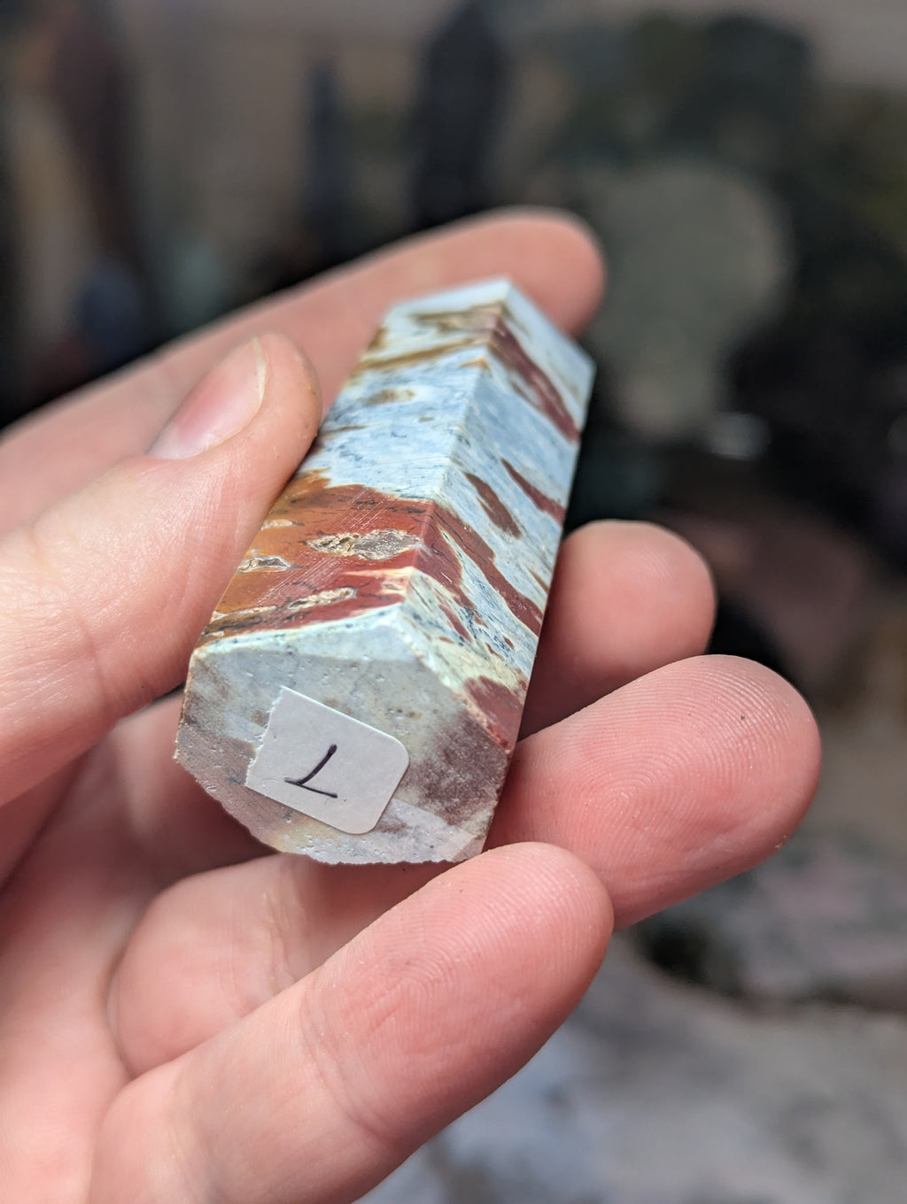 Petrified wood crystal tower