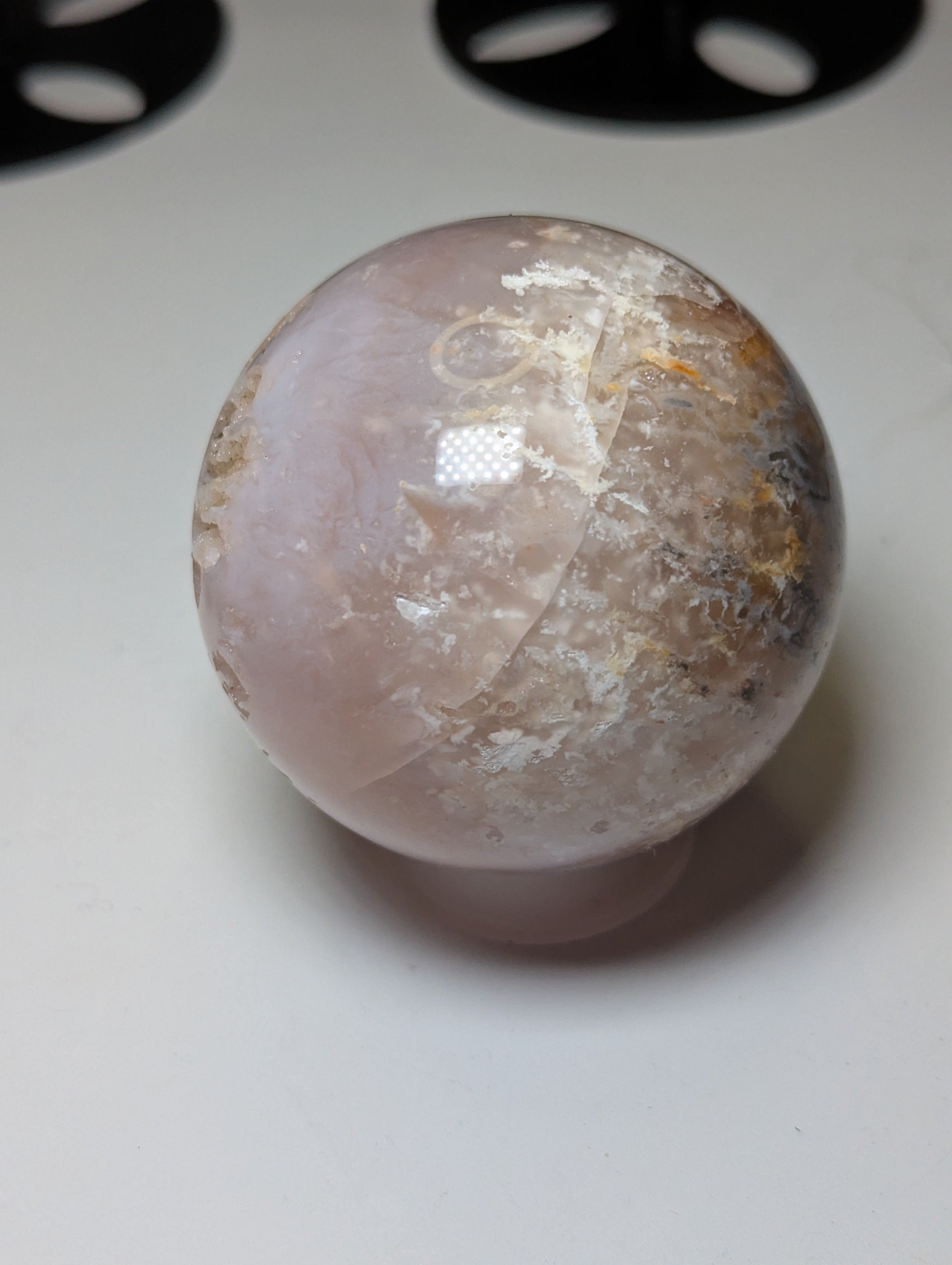 Pink Amethyst crystal sphere