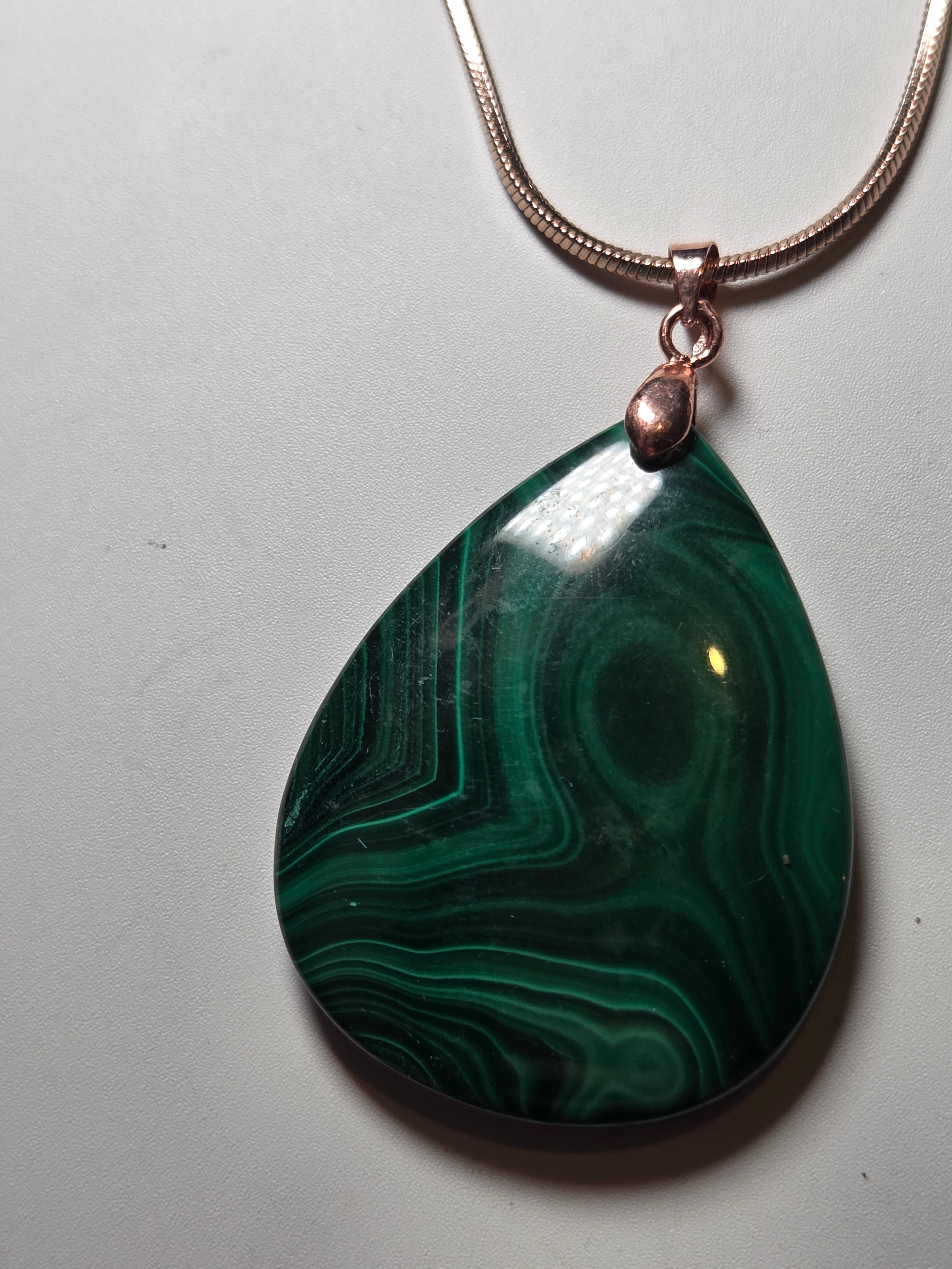 Malicite crystal necklace