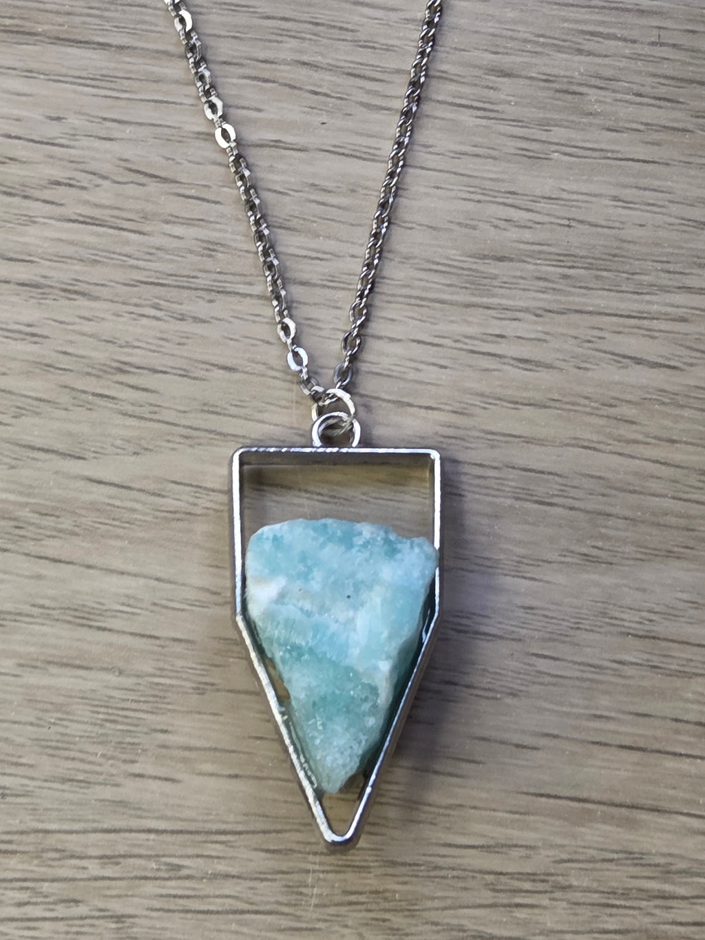 Hemimorphite crystal handmade necklace