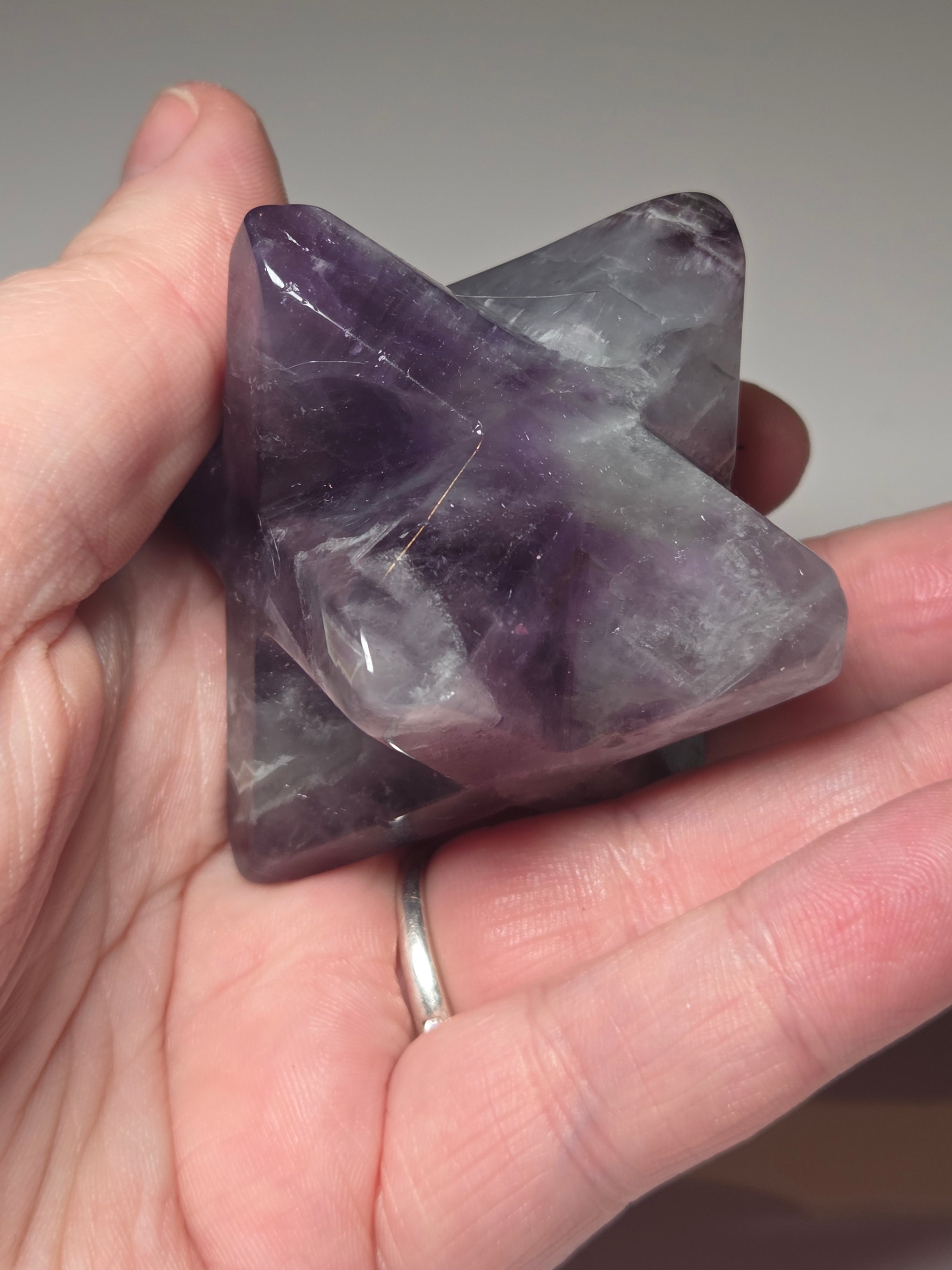 Dream Amethyst crystal merkaba