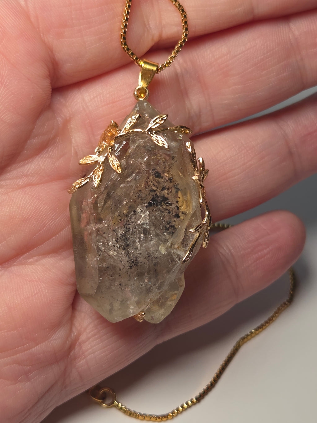 Enhydro crystal  handmade  necklace