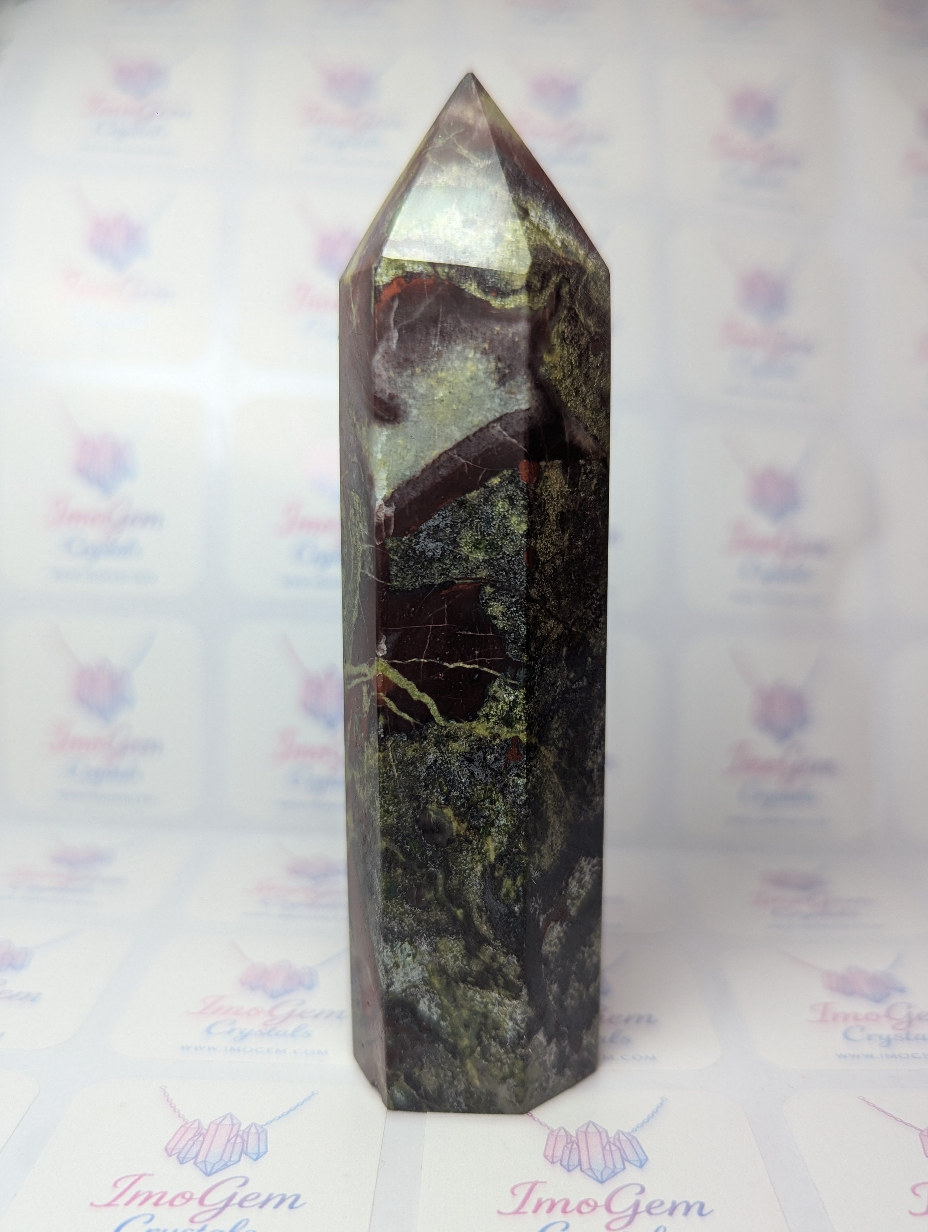 Dragon blood stone crystal tower