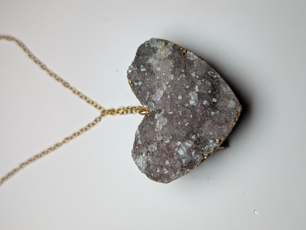 Amethyst crystal necklace