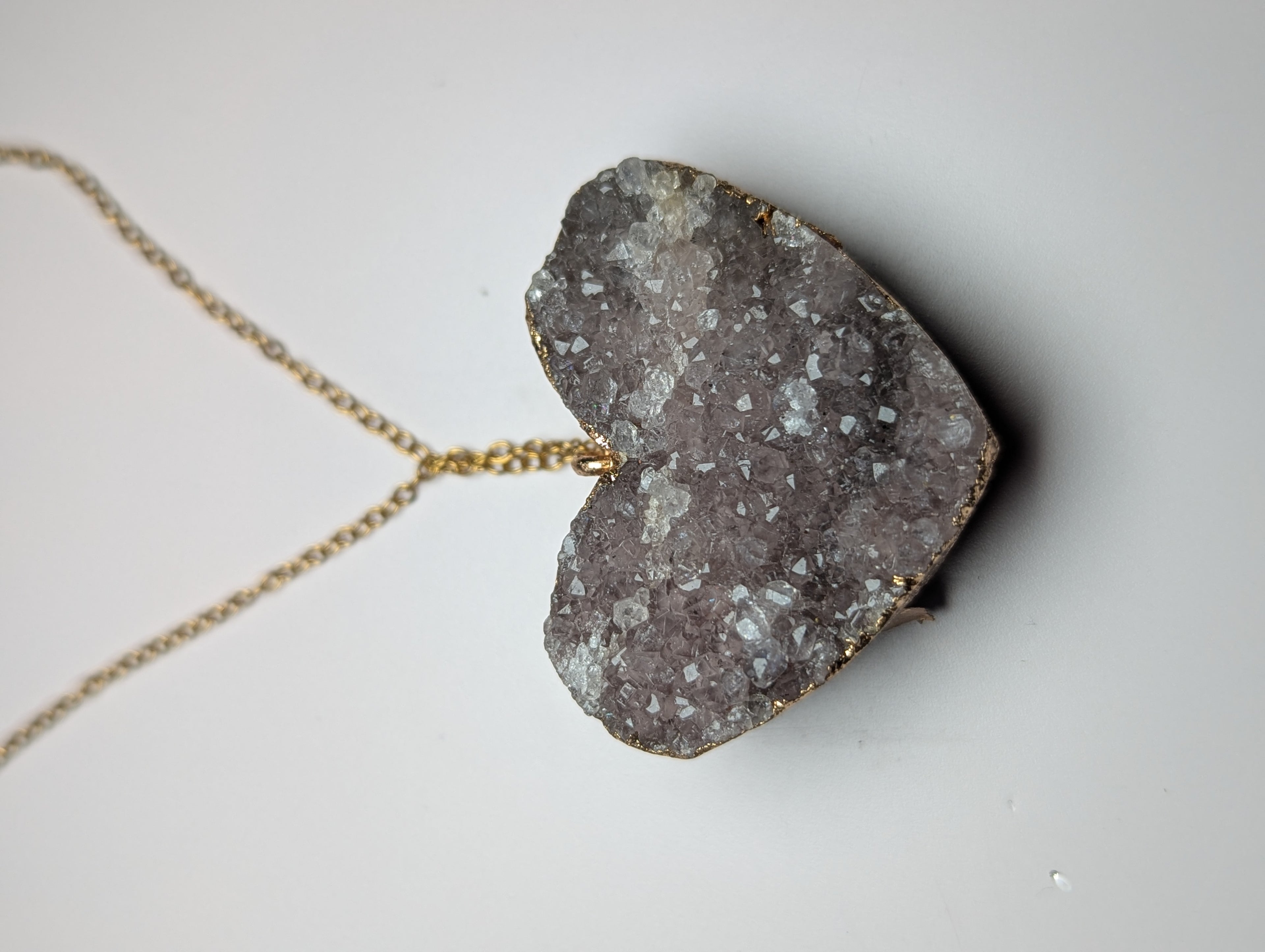 Amethyst crystal necklace