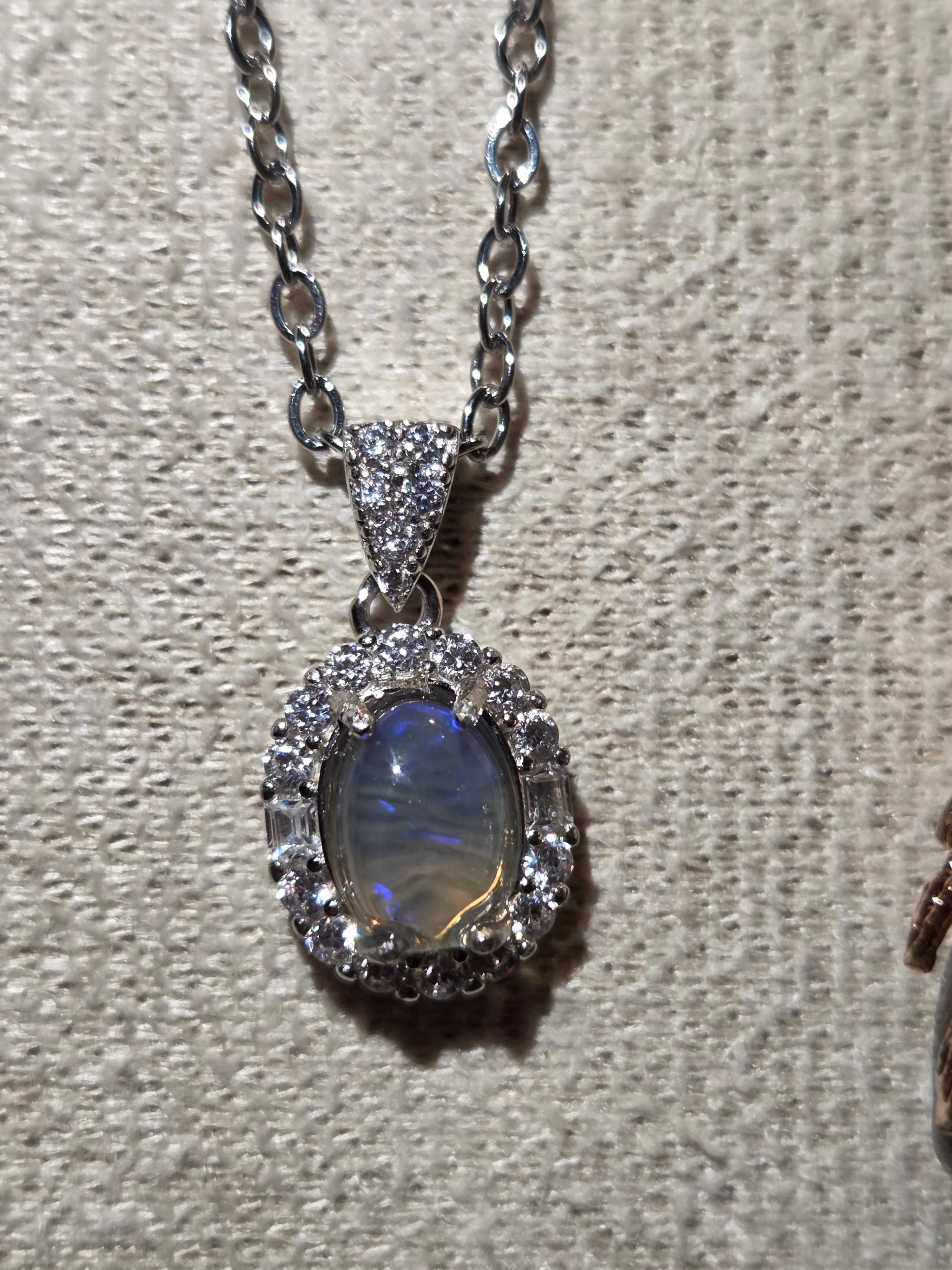 Beautiful clear opal necklace from  Queensland Australia
