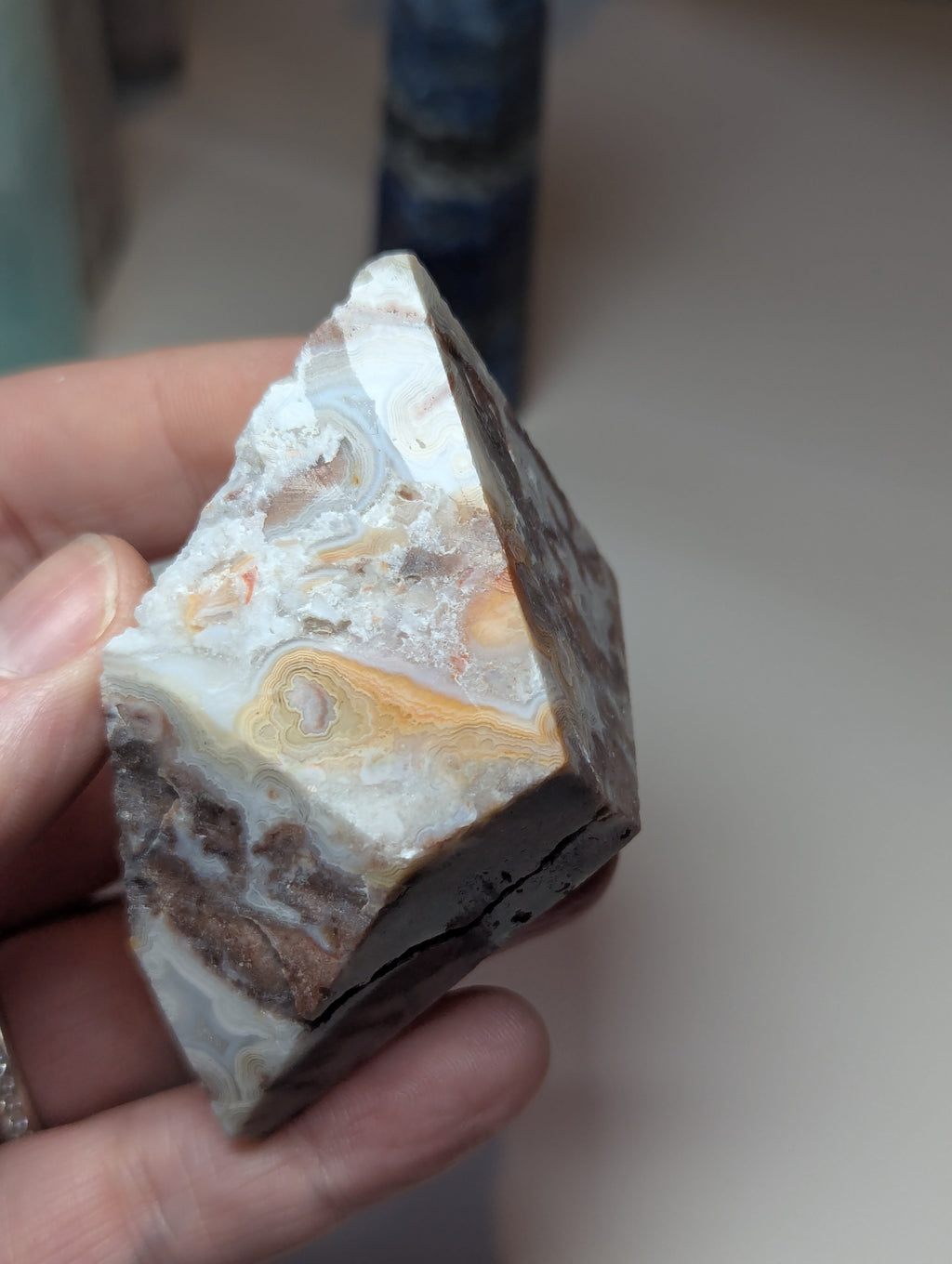Mexican crazy lace agate crystal