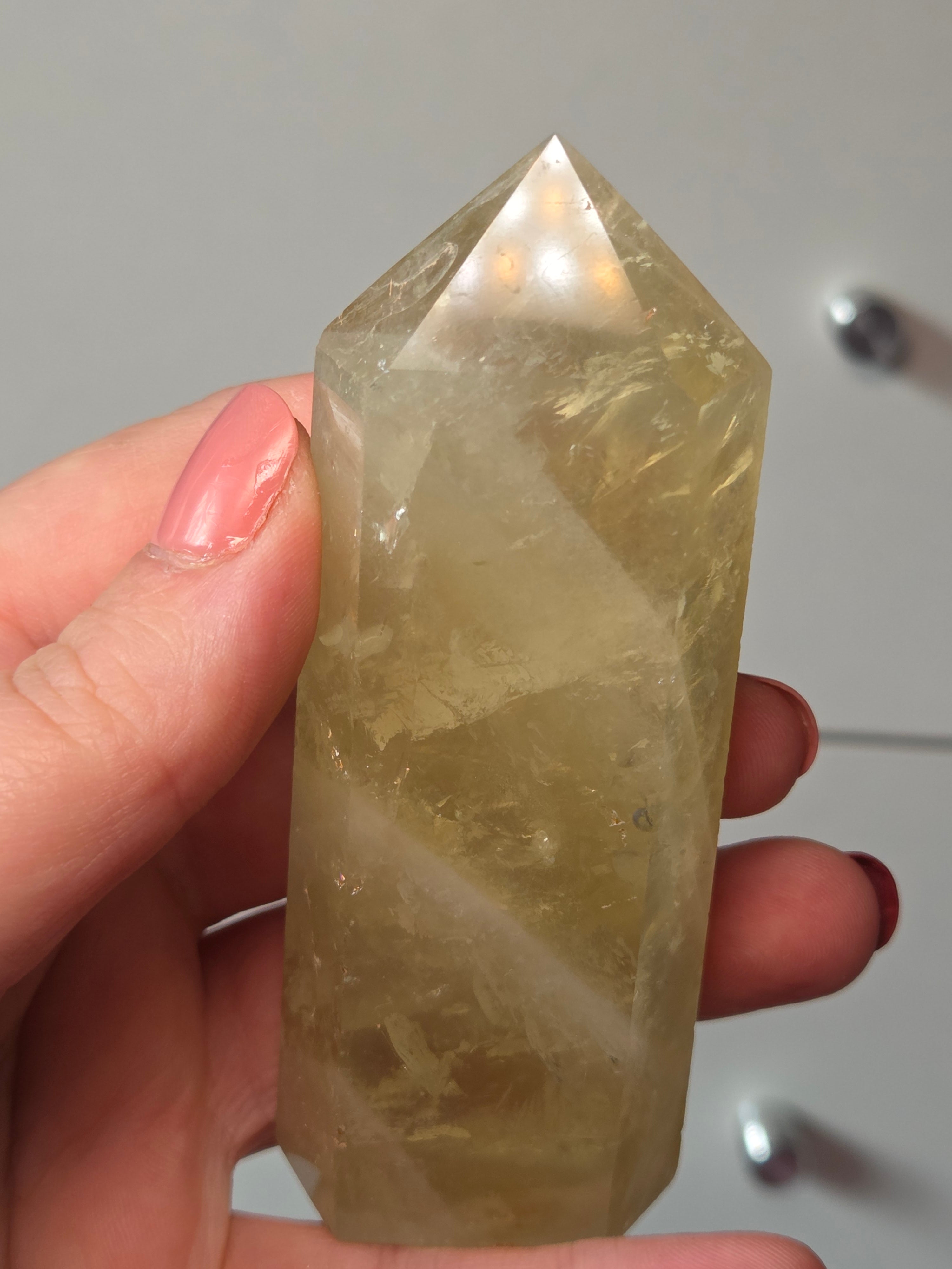 Citrine crystal tower
