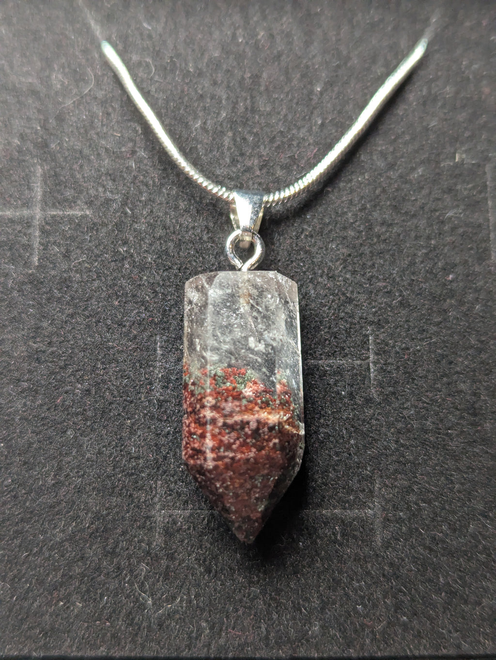 Garden quartz crystal necklace