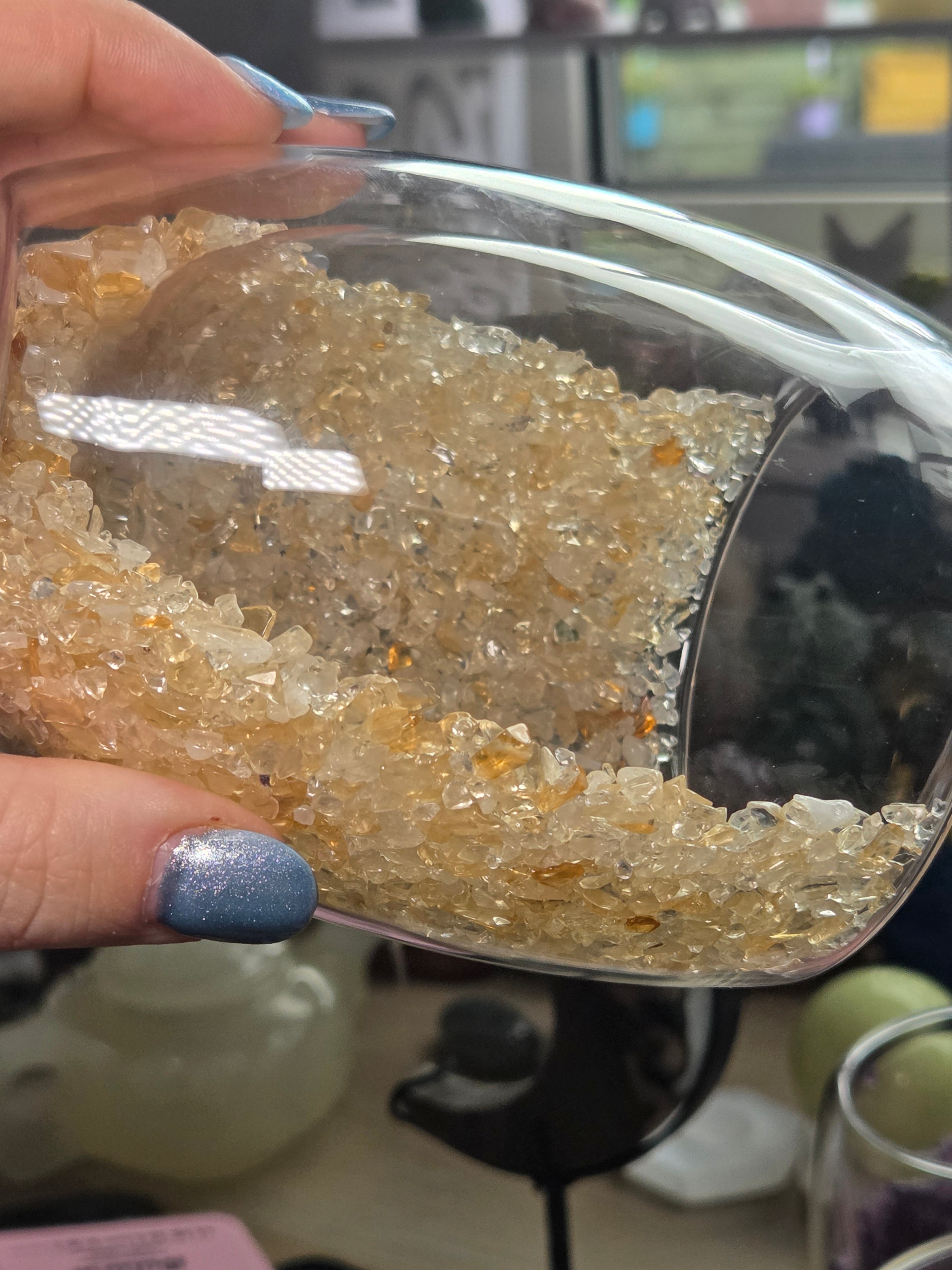 Crystal chip glasses