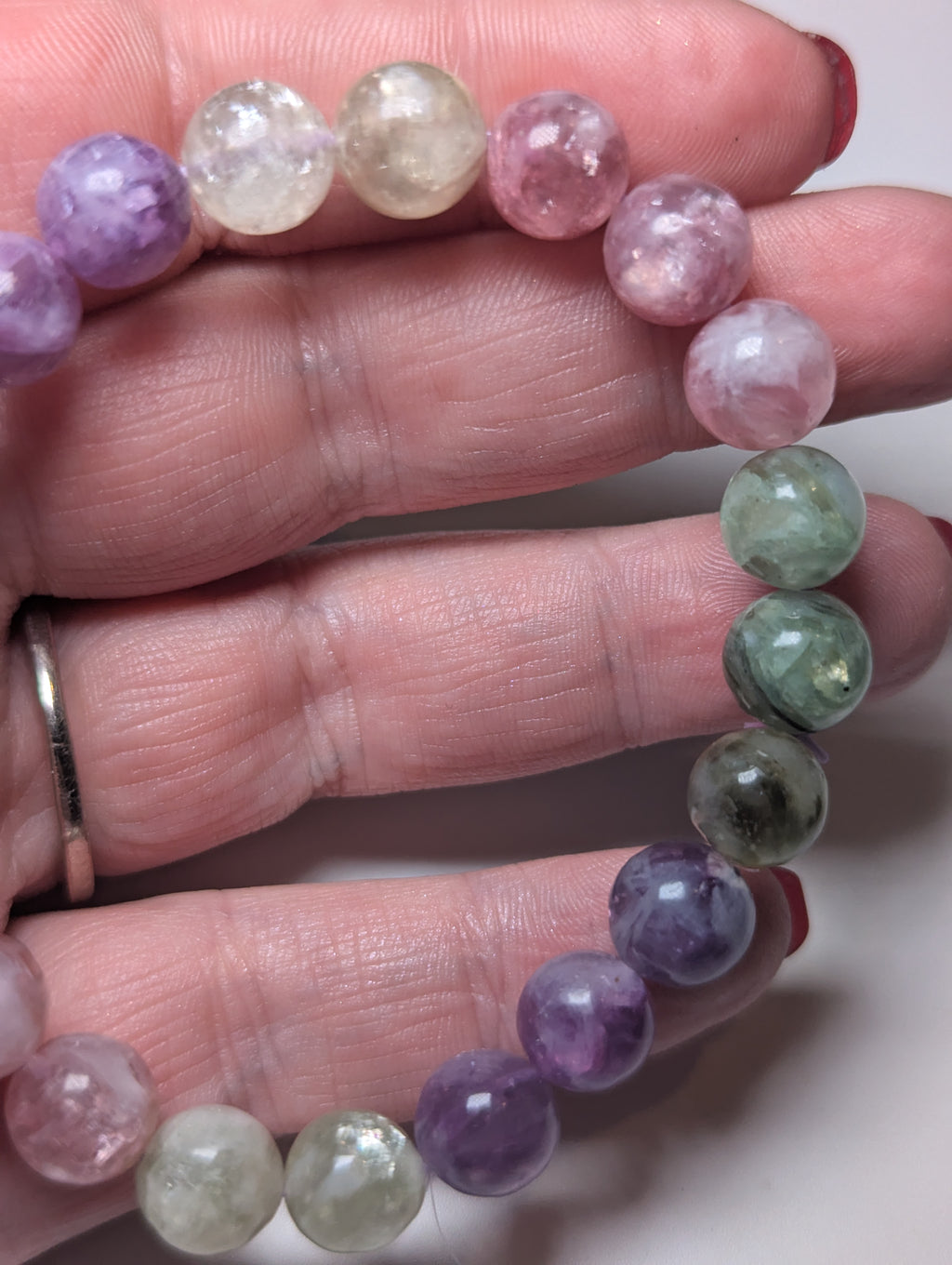 Grade AAAA Flashy Tourmaline crystal bracelet