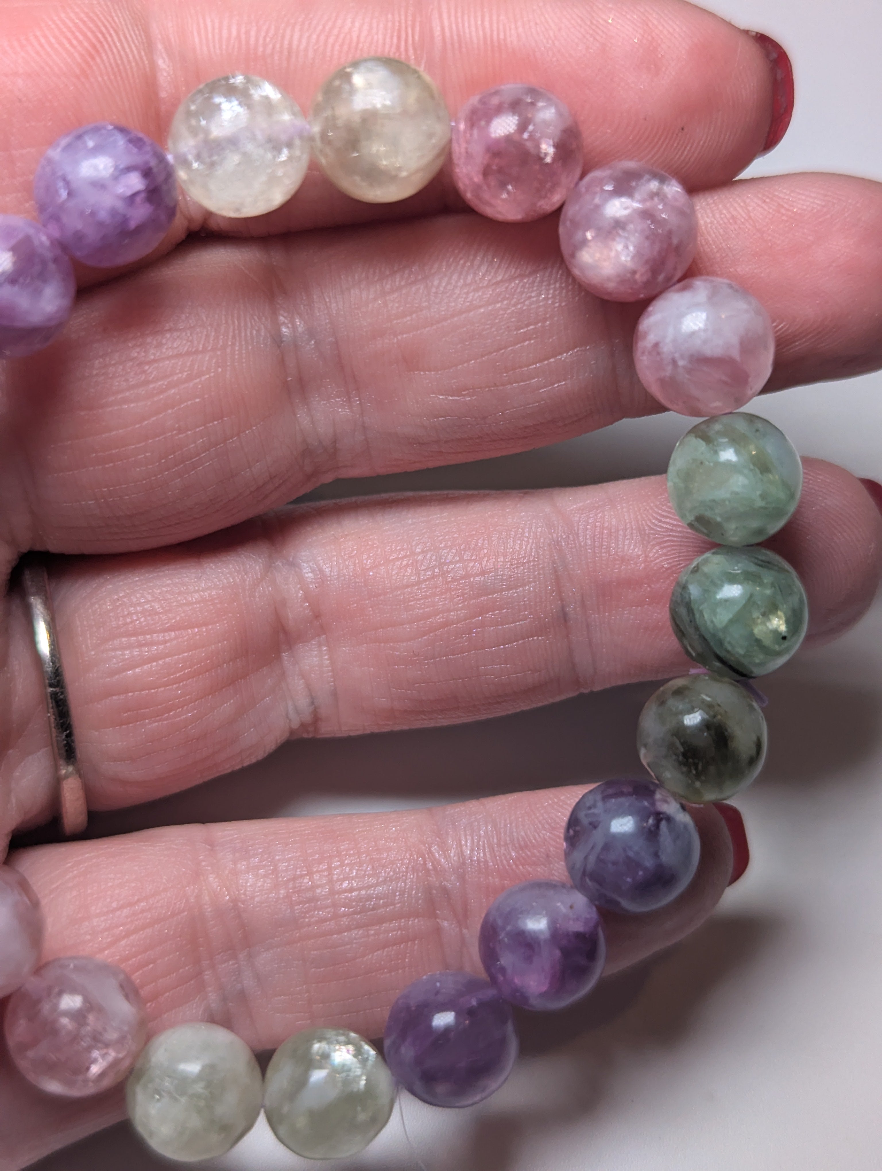 Grade AAAA Flashy Tourmaline crystal bracelet