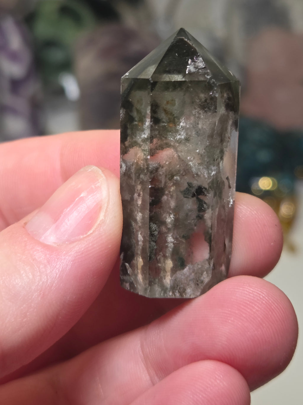 Mini garden quartz crystal tower  several avaliable one will be chosen at random